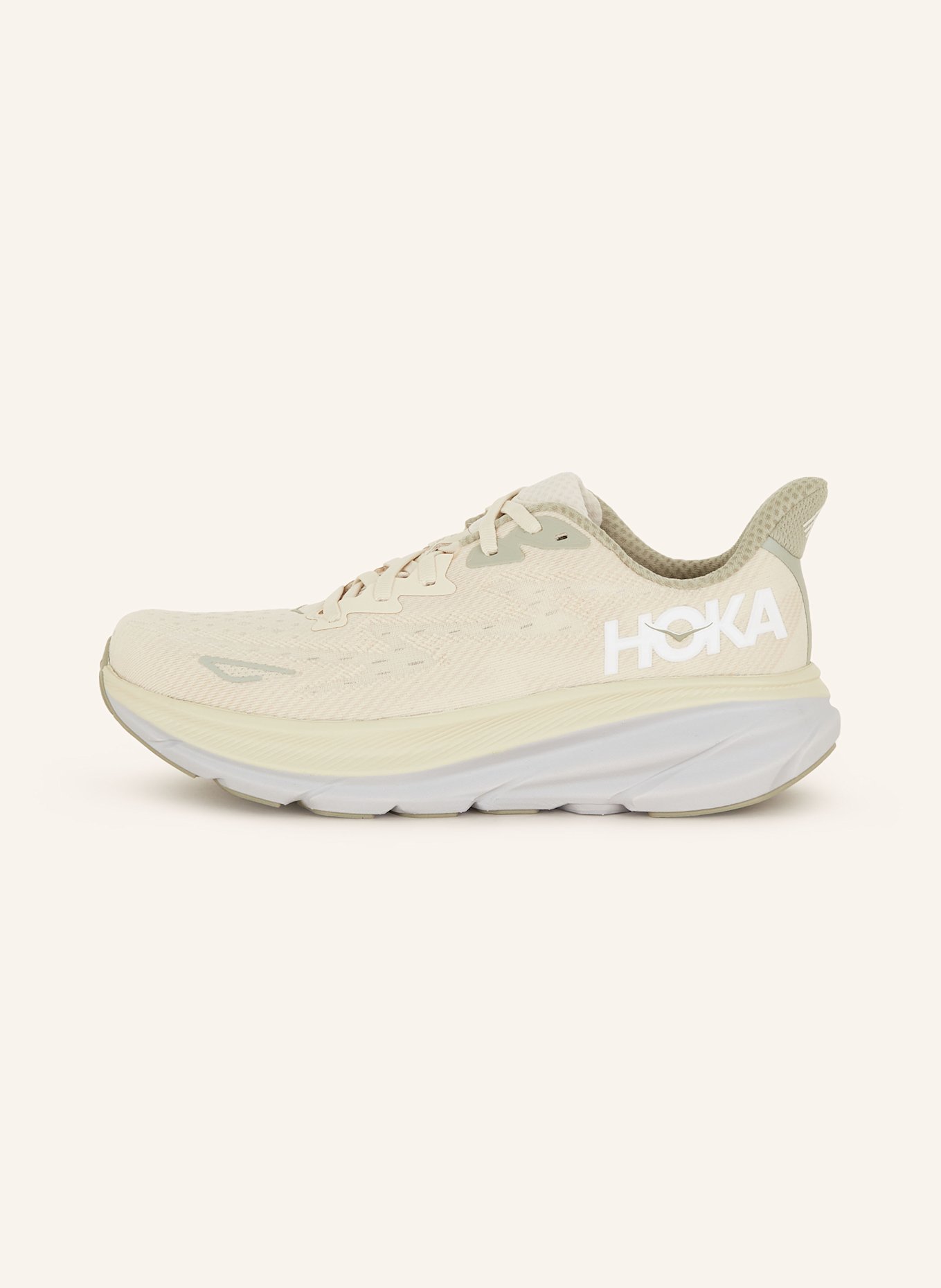 HOKA Laufschuhe CLIFTON 9, Farbe: CREME/ ECRU (Bild 4)