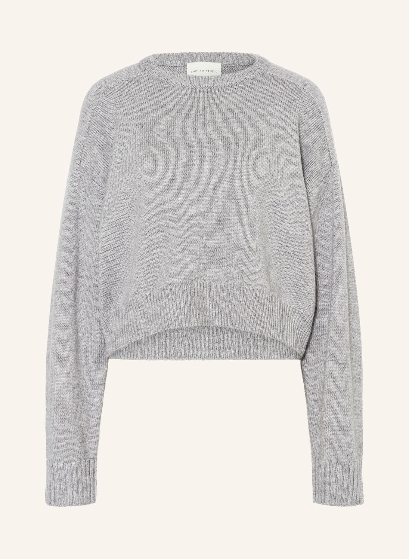 LOULOU DE SAISON Oversized-Pullover BRUZZI: GRAU