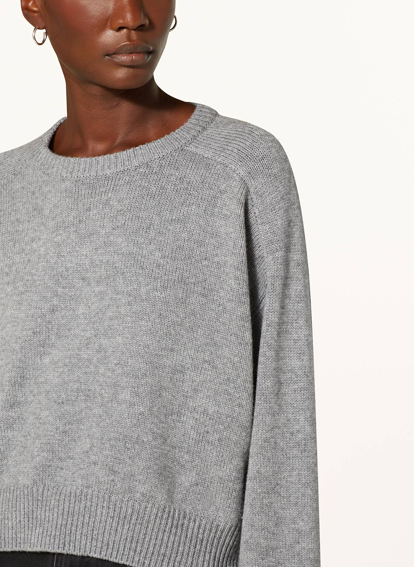LOULOU DE SAISON Oversized-Pullover BRUZZI: GRAU