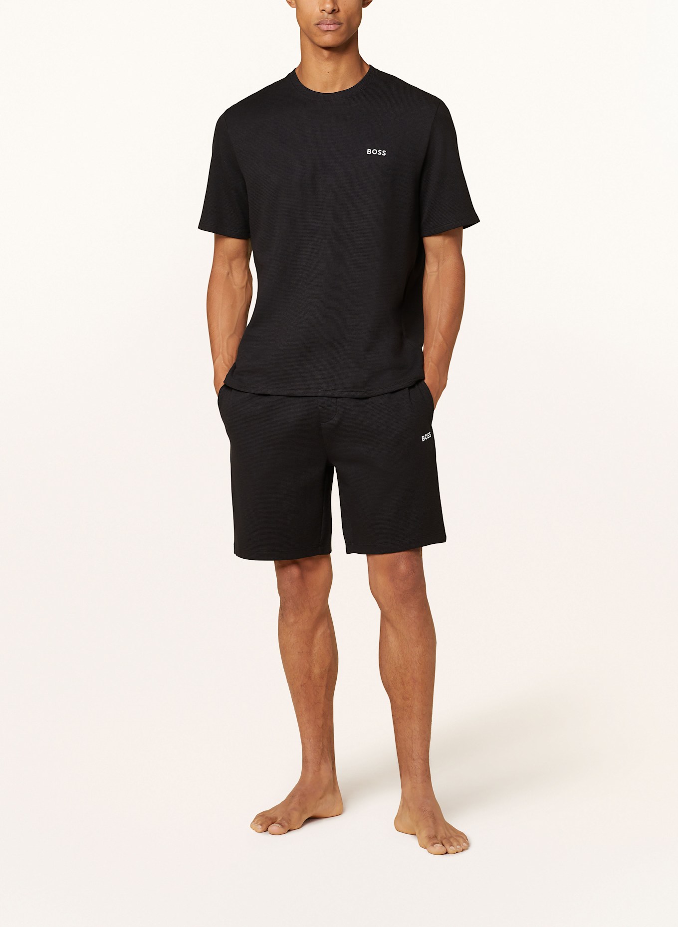 BOSS Lounge-Shorts, Farbe: SCHWARZ (Bild 2)