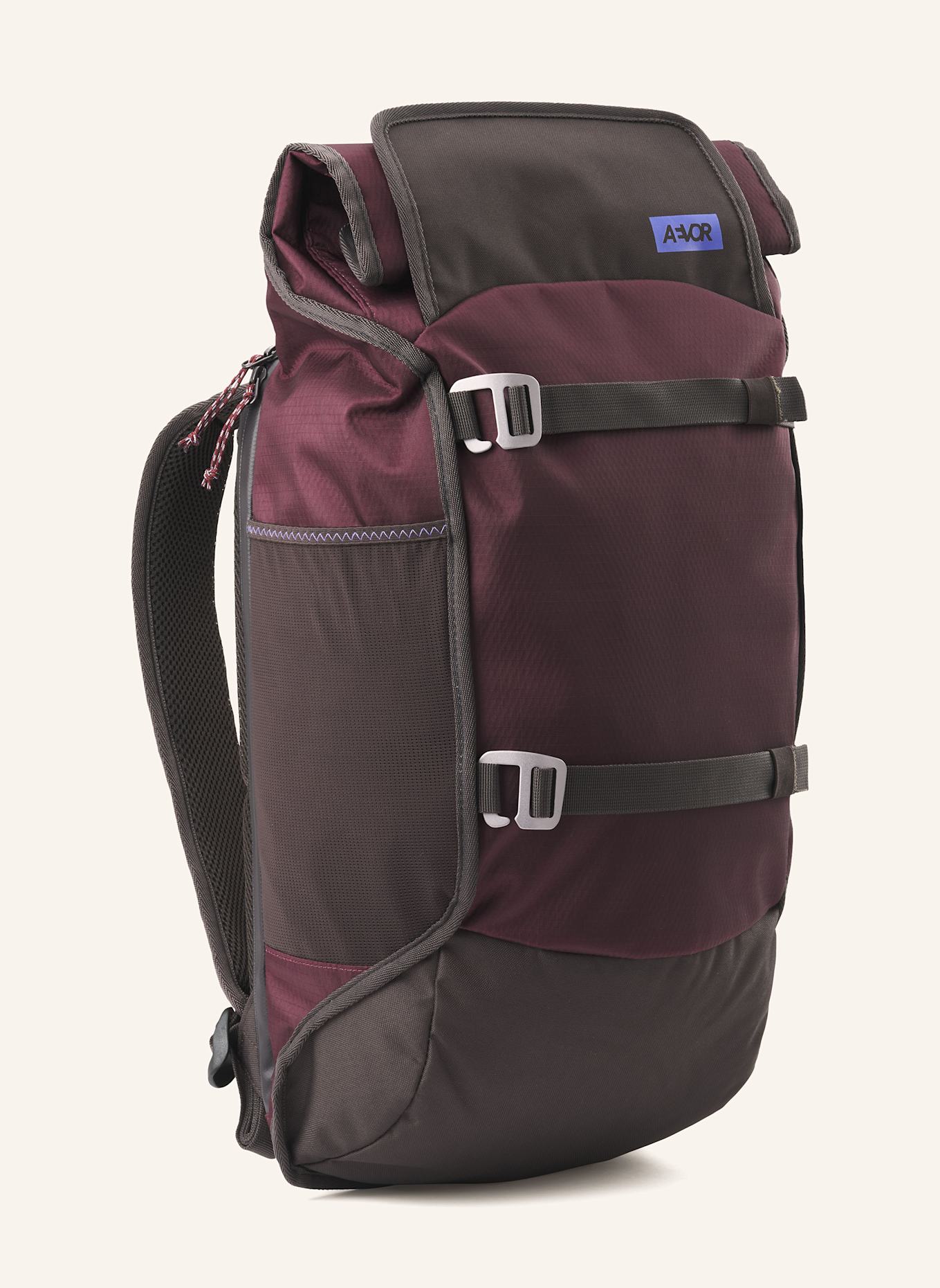 AEVOR Plecak TRIP PACK 26 l z kieszenią na laptop: CIEMNOCZERWONY / CIEMNOBRĄZOWY