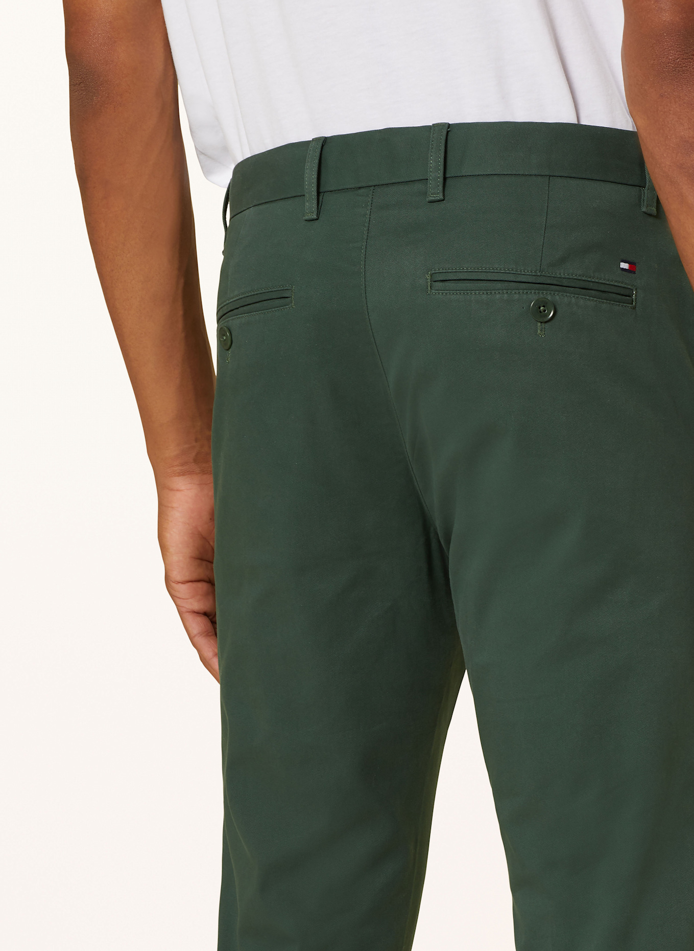 TOMMY HILFIGER Chino BLEECKER Slim Fit, Farbe: DUNKELGRÜN (Bild 6)