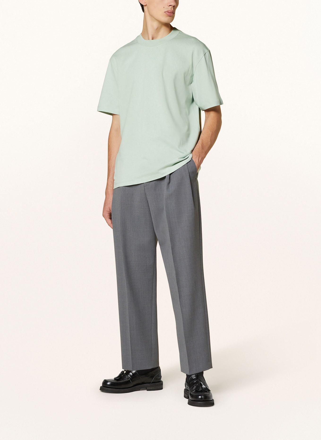 HUGO T-Shirt DAPOLINO: HELLGRÜN