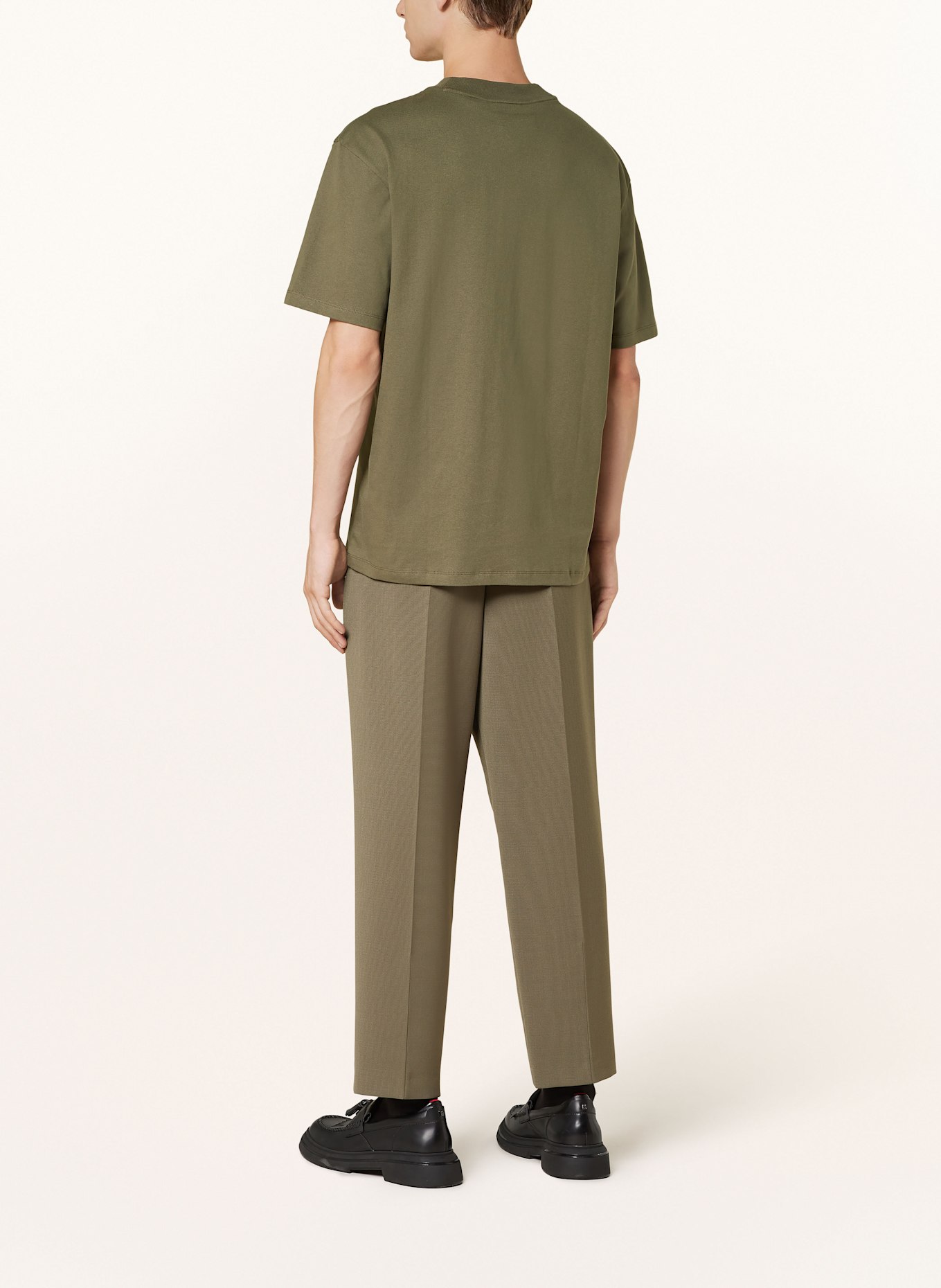 HUGO T-shirt DAPOLINO, Color: OLIVE (Image 3)