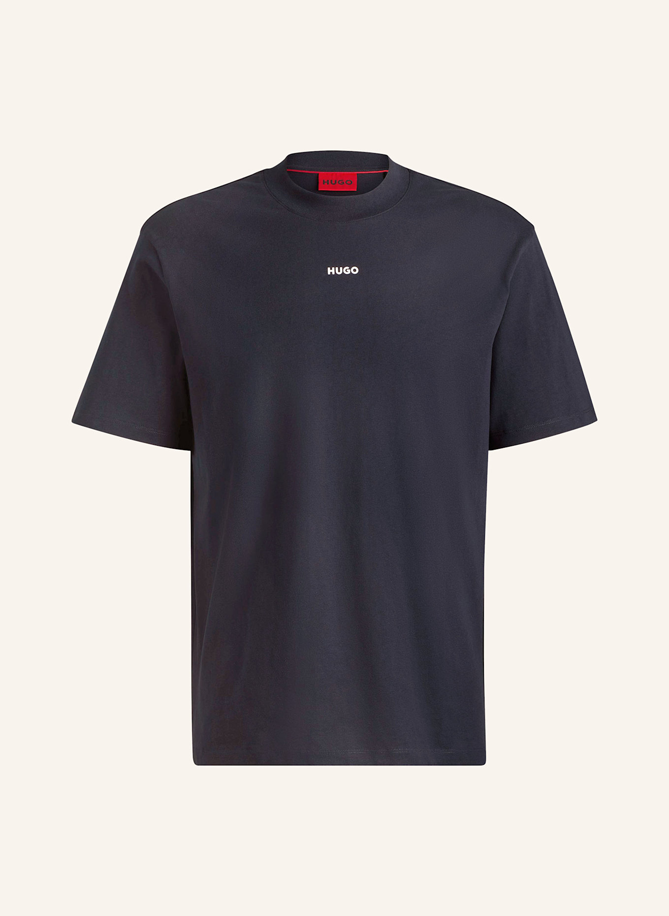 HUGO Tričko DAPOLINO: TMAVĚ MODRÁ
