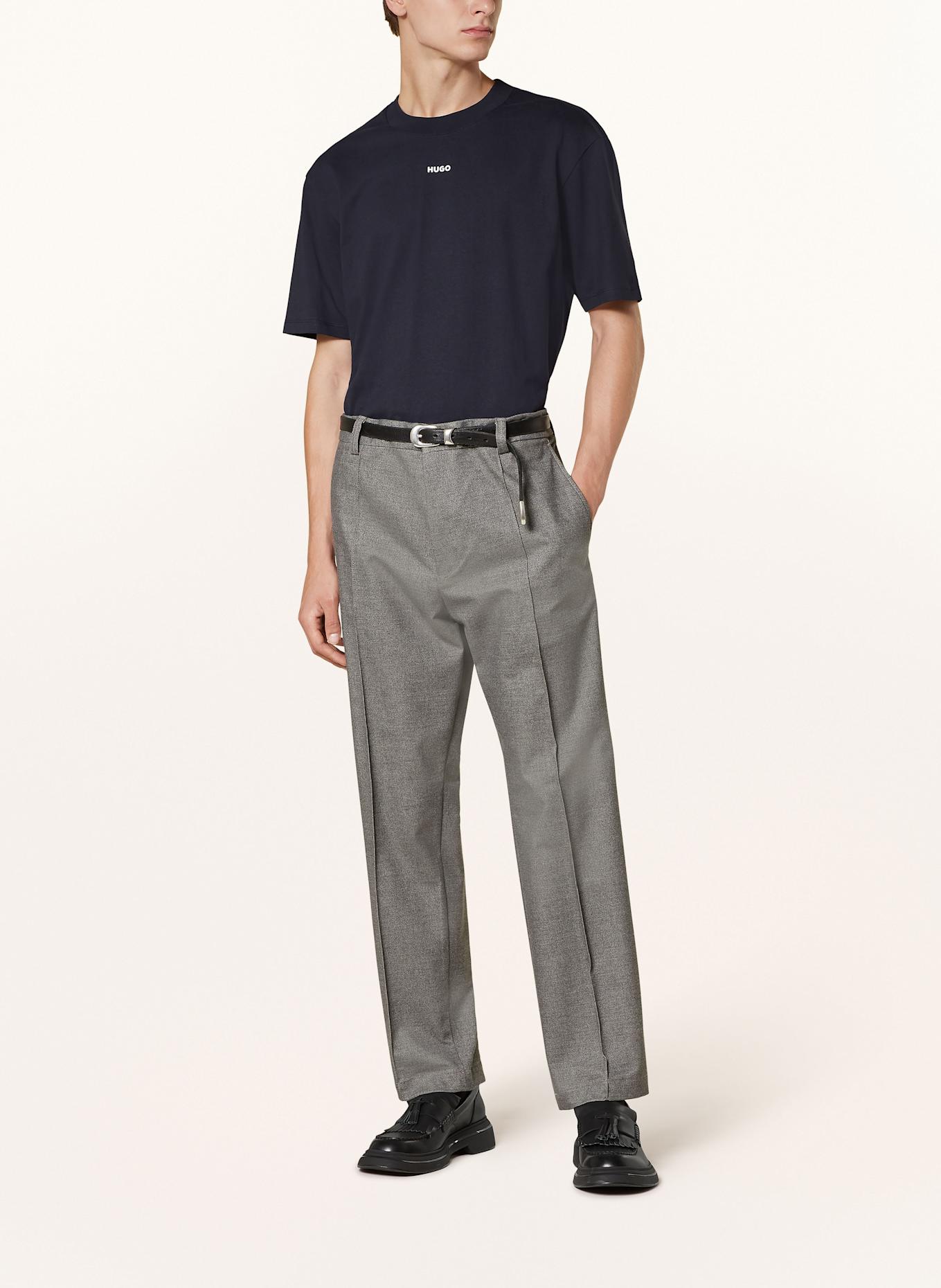 HUGO Tričko DAPOLINO: TMAVĚ MODRÁ