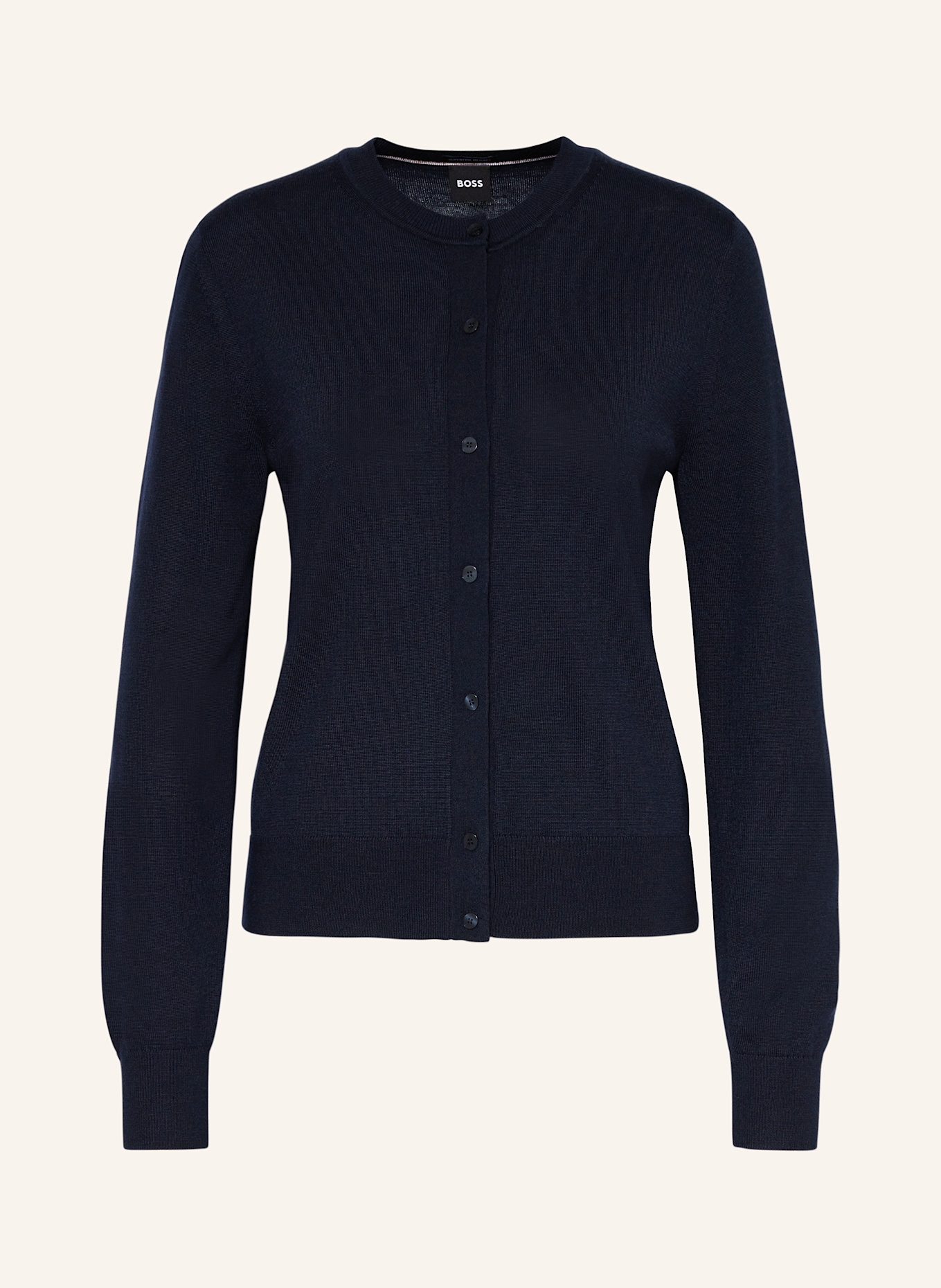 BOSS Cardigan FADENASI: DARK BLUE