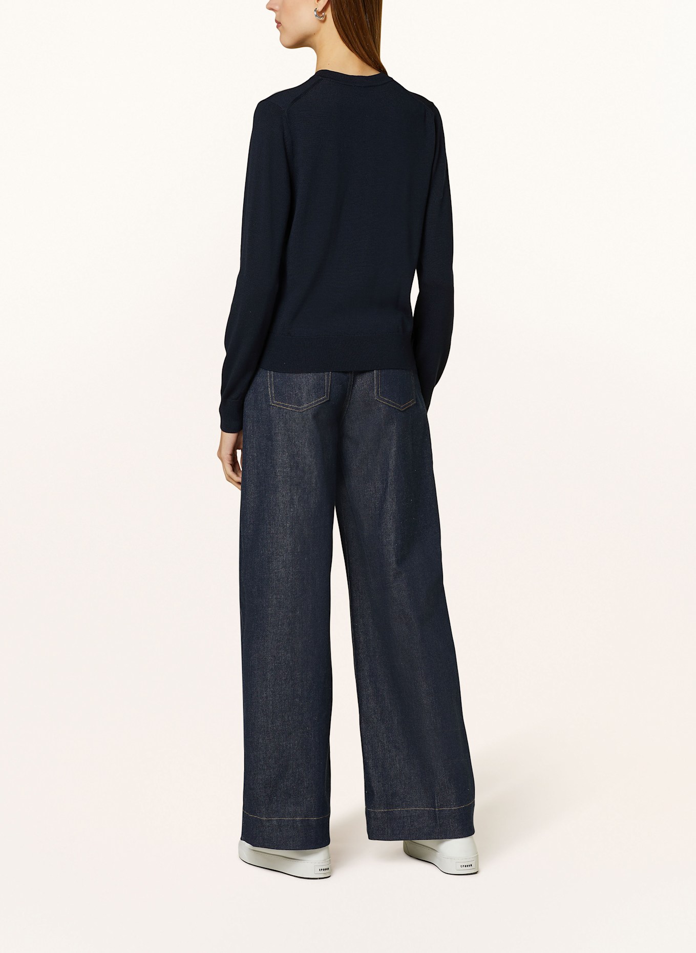 BOSS Cardigan FADENASI: DARK BLUE