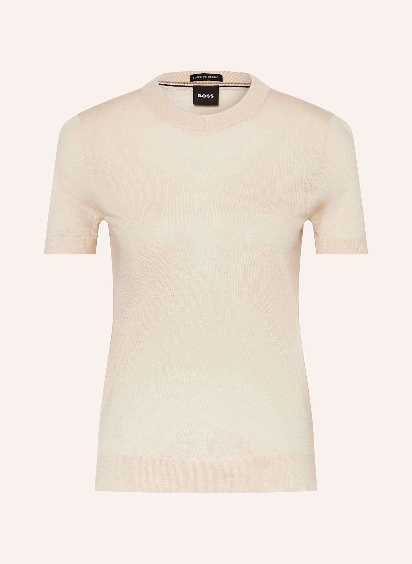 BOSS Knit shirt FALYSSIASI, Color: CREAM (Image 1)