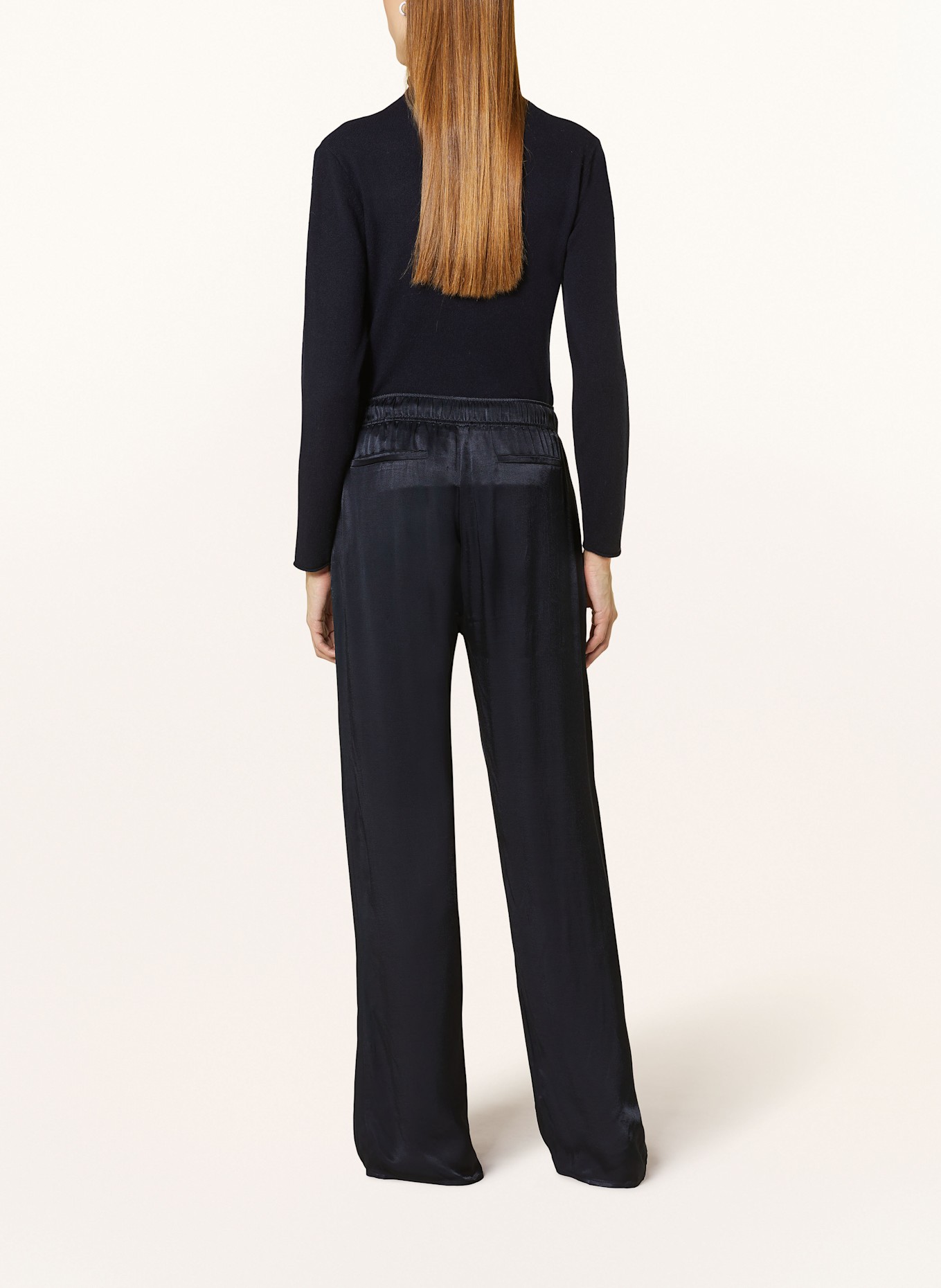 lilienfels Satin pants: DARK BLUE