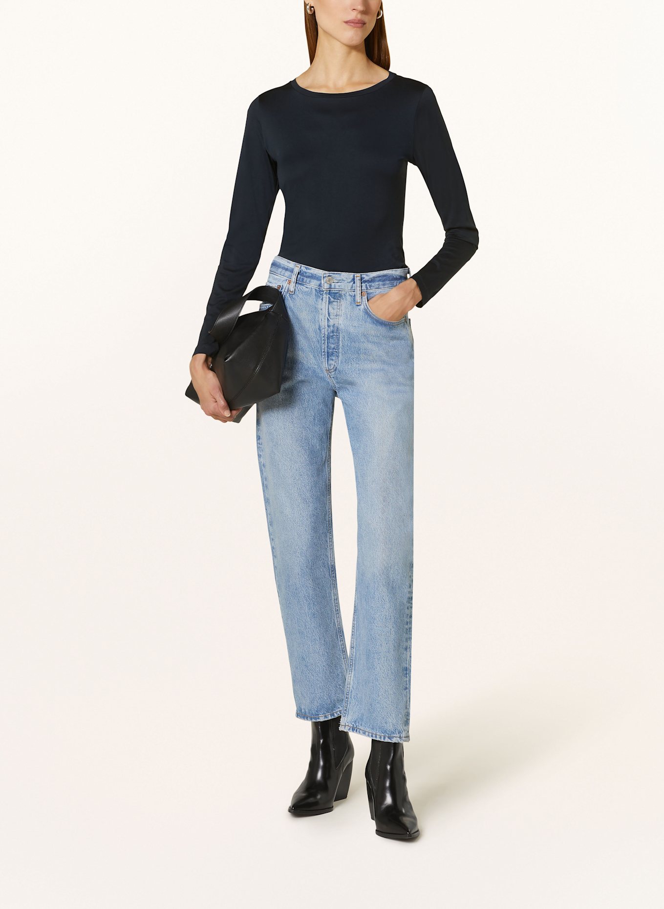 Stefan Brandt Longsleeve FANNY LA 50: DUNKELBLAU