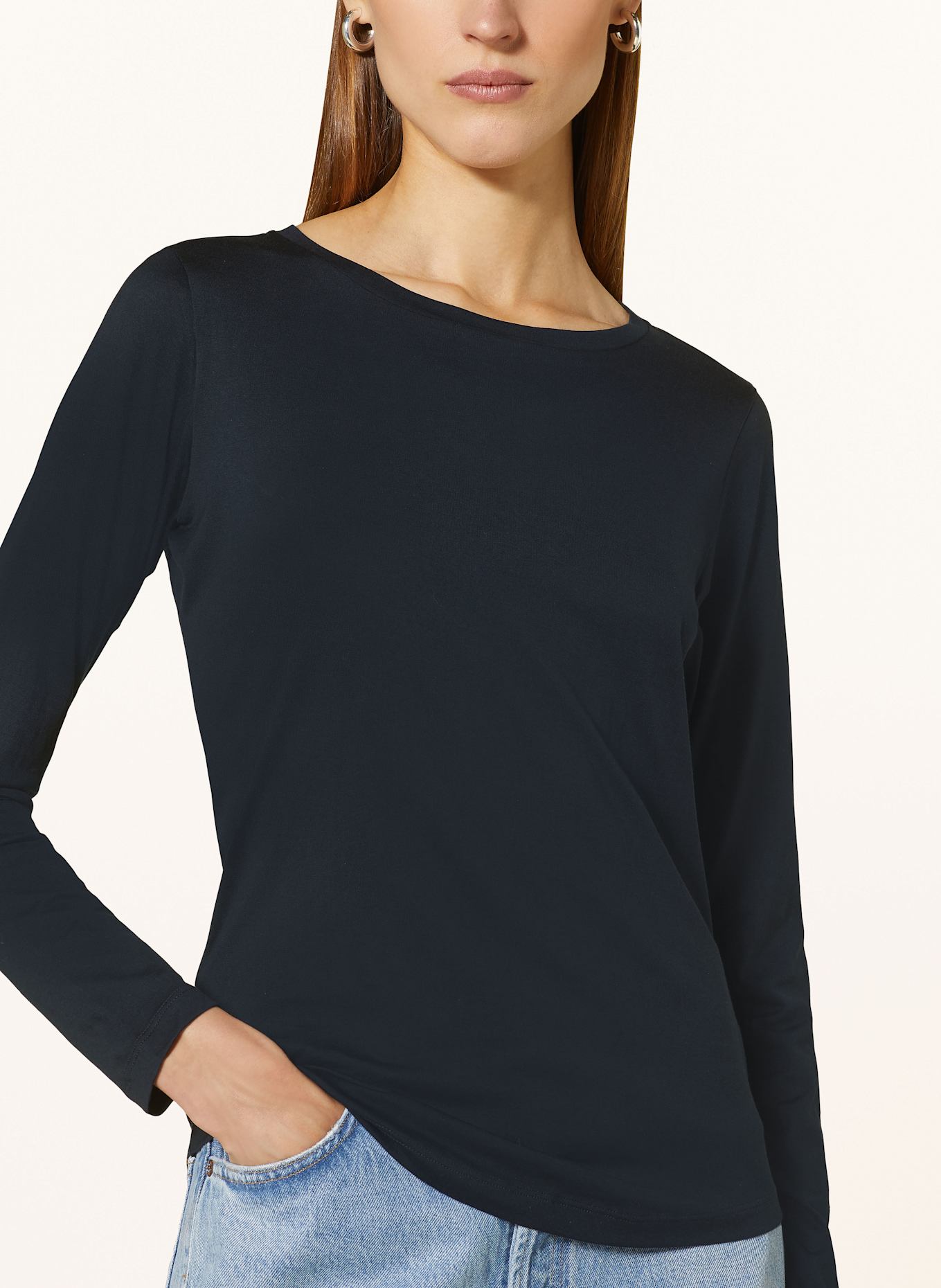 Stefan Brandt Longsleeve FANNY LA 50: DUNKELBLAU