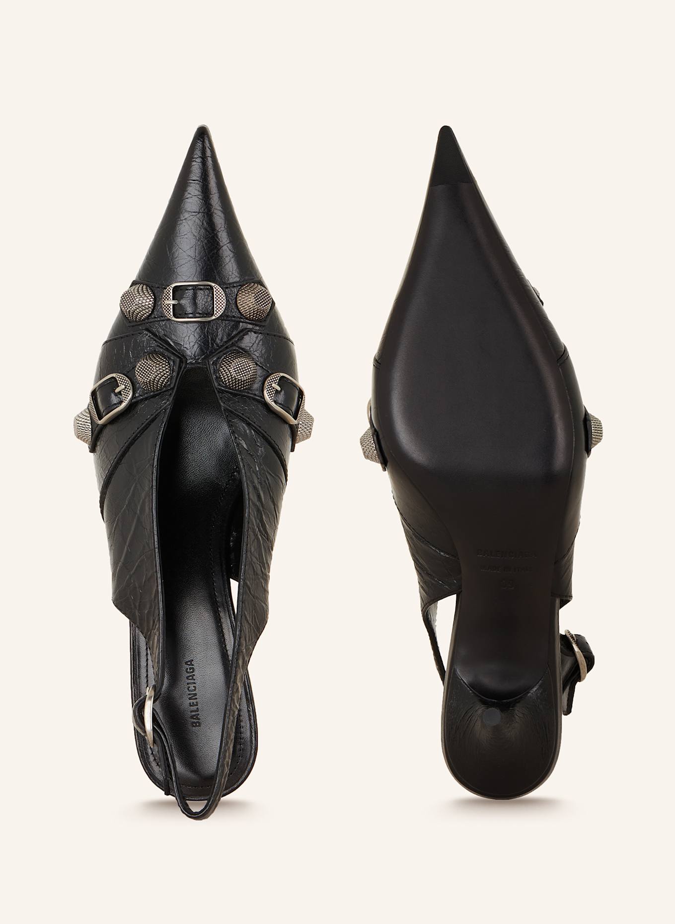 BALENCIAGA Slingpumps CAGOLE: SCHWARZ