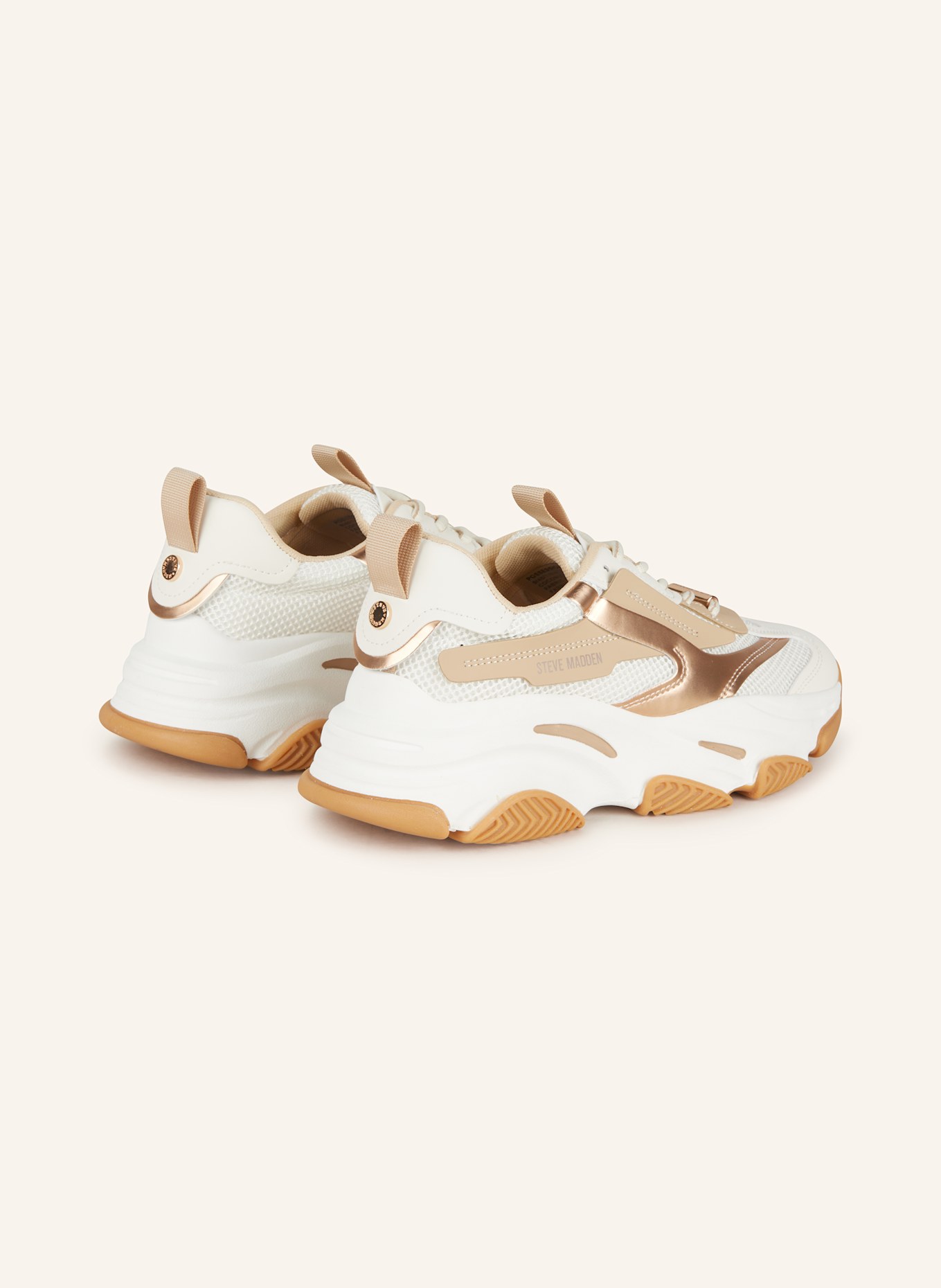 STEVE MADDEN Sneaker POSSESSION-E: WEISS / BEIGE