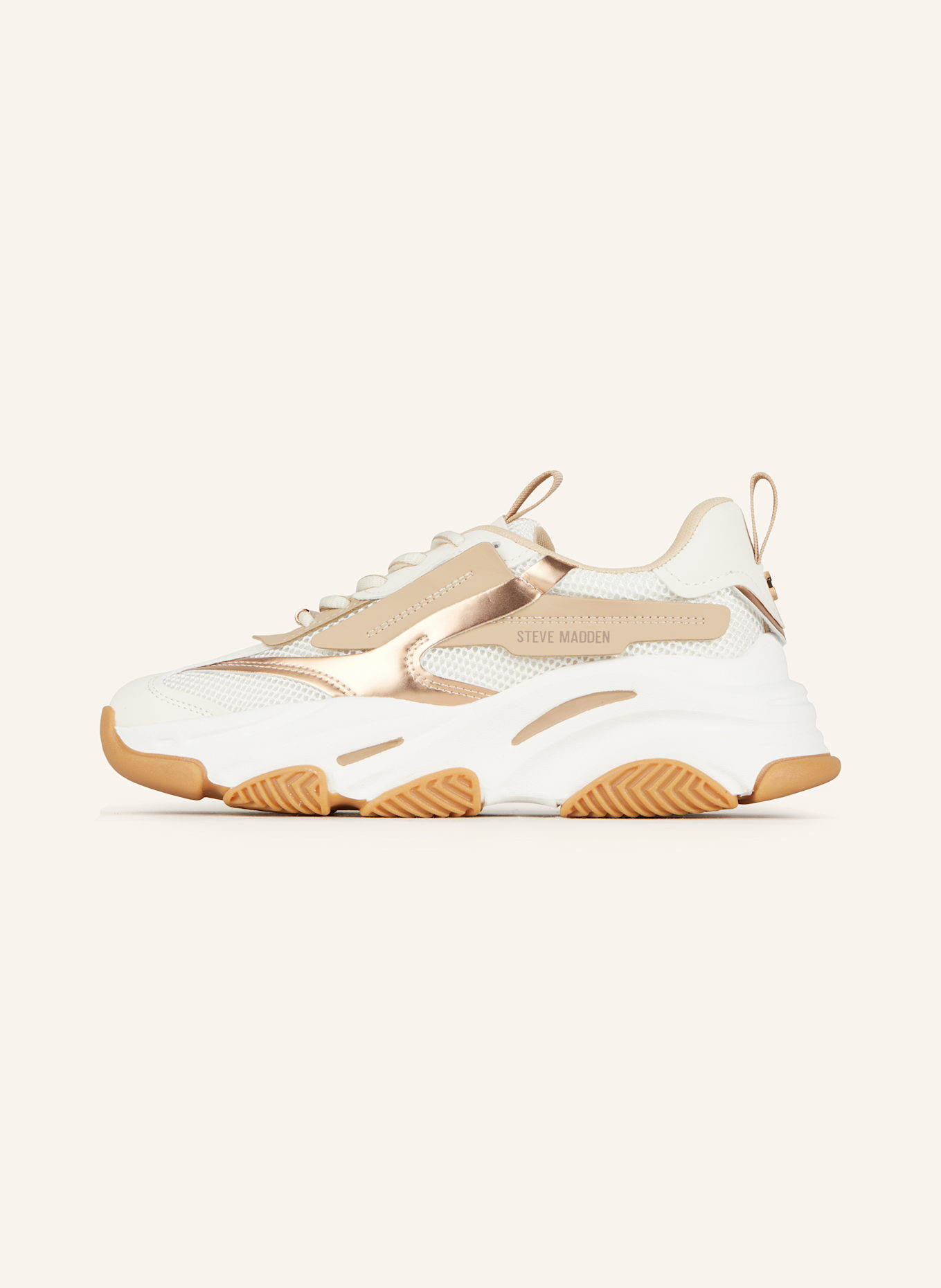 STEVE MADDEN Sneaker POSSESSION-E: WEISS / BEIGE