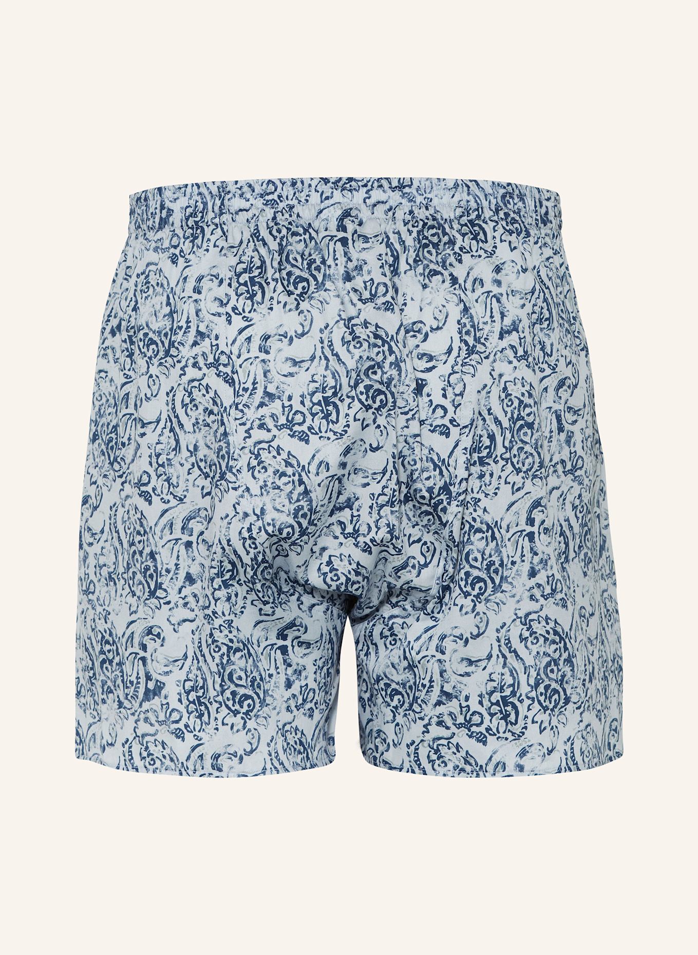 zimmerli Web-Boxershorts COTTON SATEEN PRINT, Farbe: HELLBLAU/ BLAU (Bild 2)