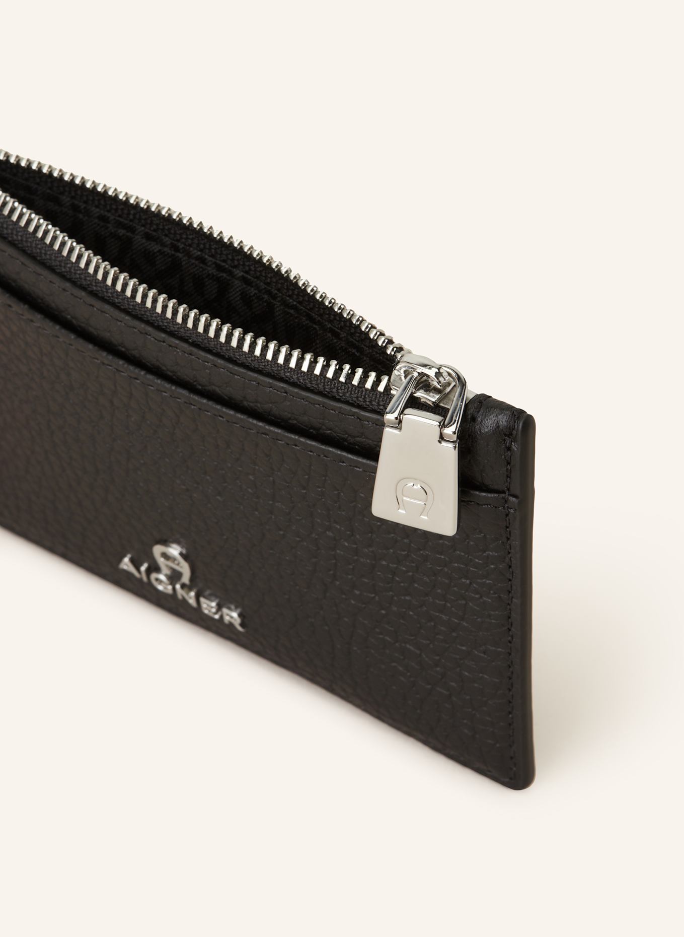 AIGNER Etui na karty IVY z kieszenią na monety: CZARNY