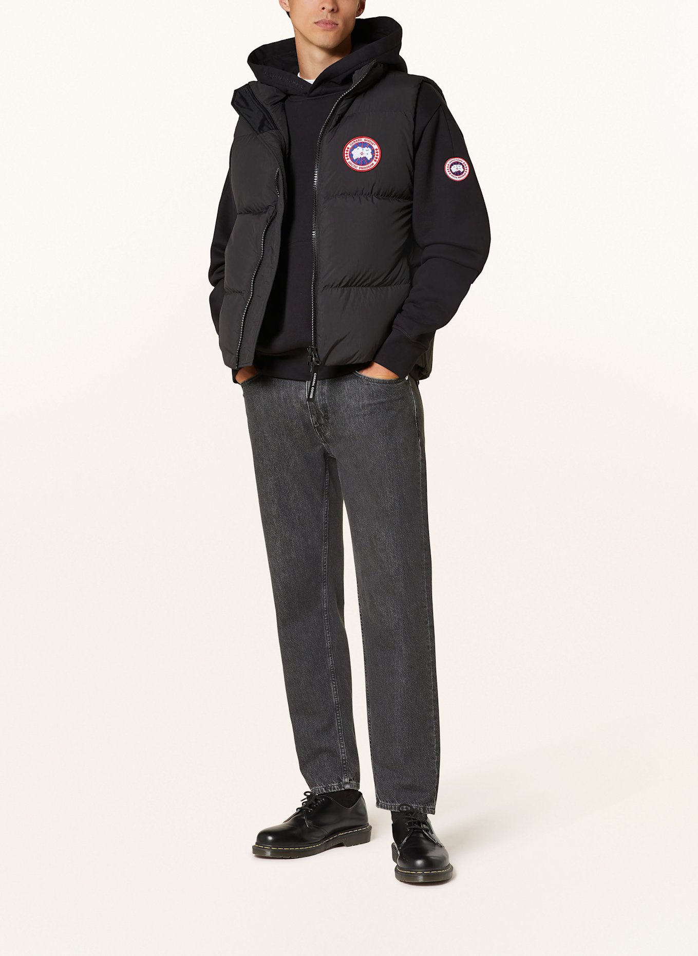 CANADA GOOSE Down vest LAWRENCE, Color: BLACK (Image 2)