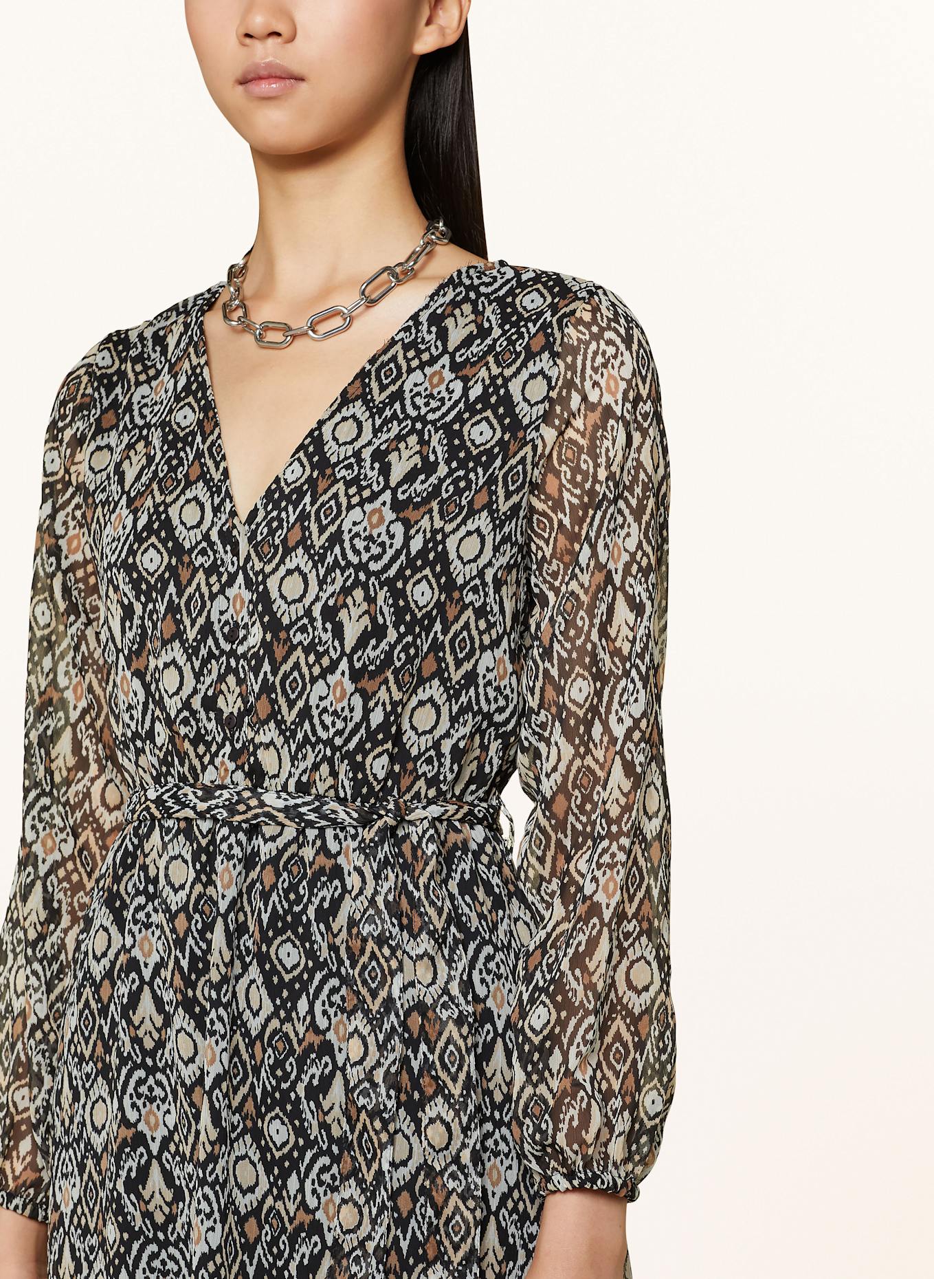 ONLY Kleid: SCHWARZ / GRAU / HELLBRAUN