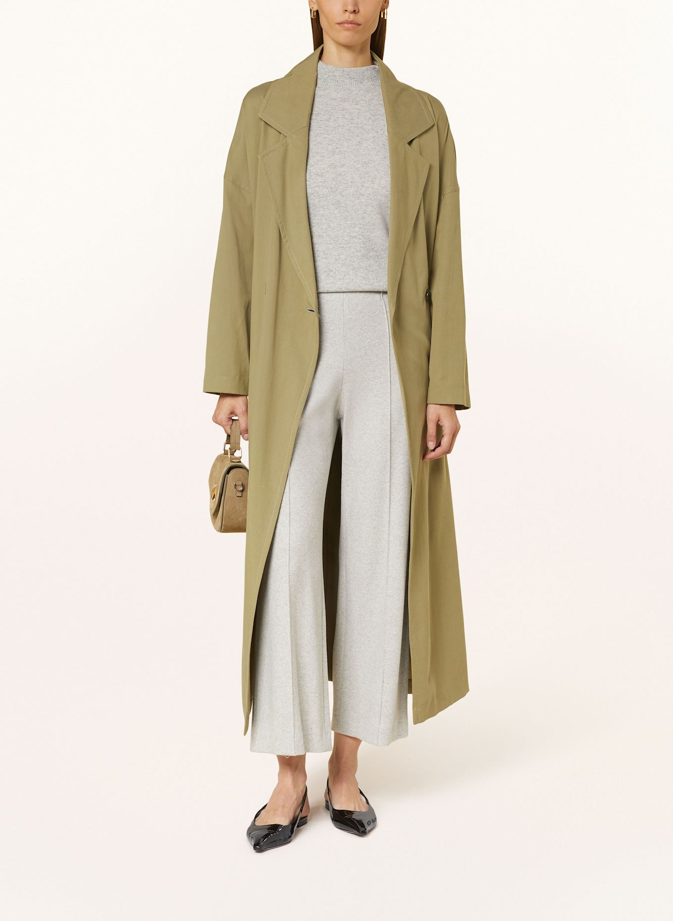 RAFFAELLO ROSSI Sleeveless trousers ELAINE: LIGHT GRAY
