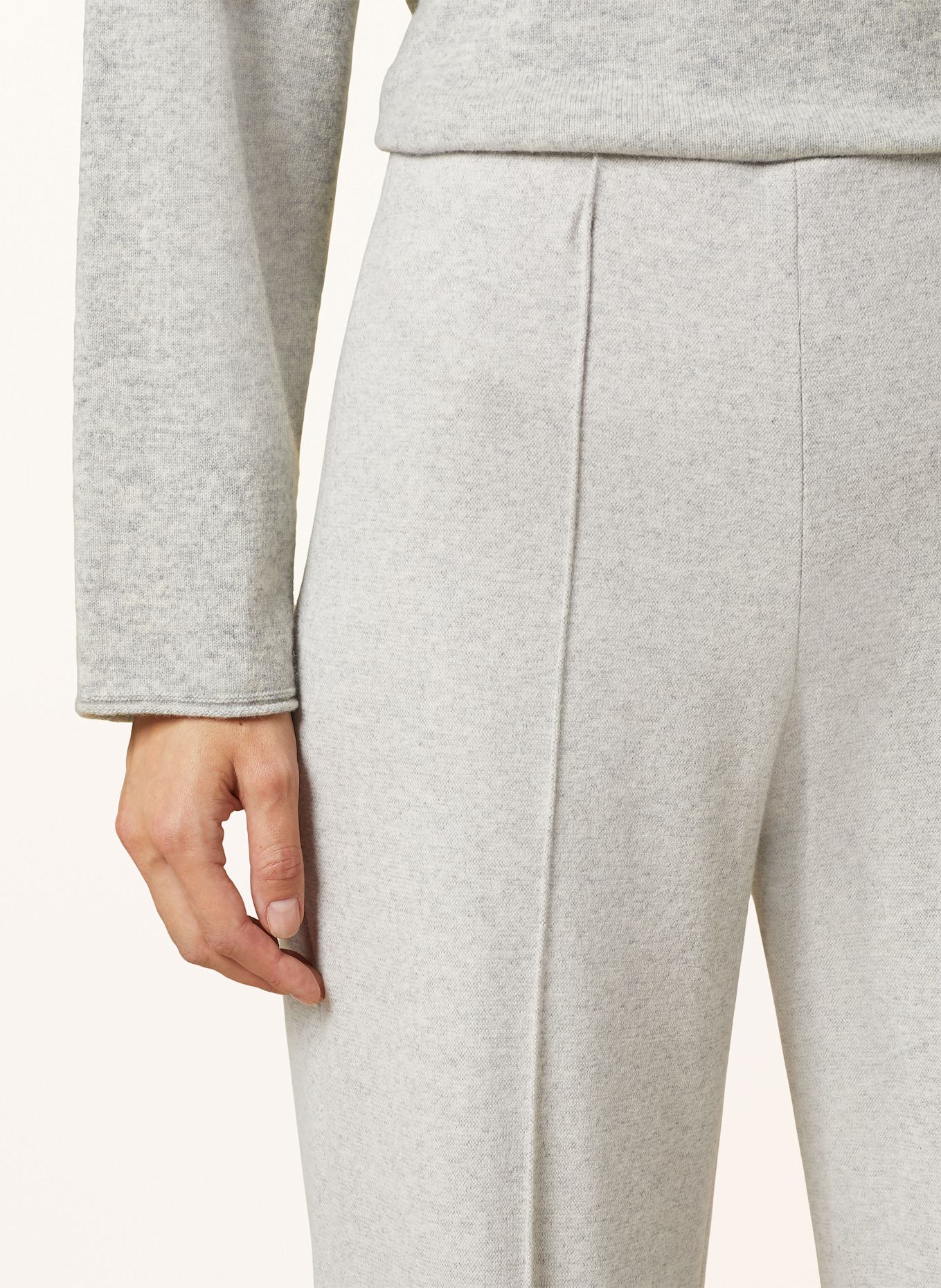 RAFFAELLO ROSSI Sleeveless trousers ELAINE: LIGHT GRAY