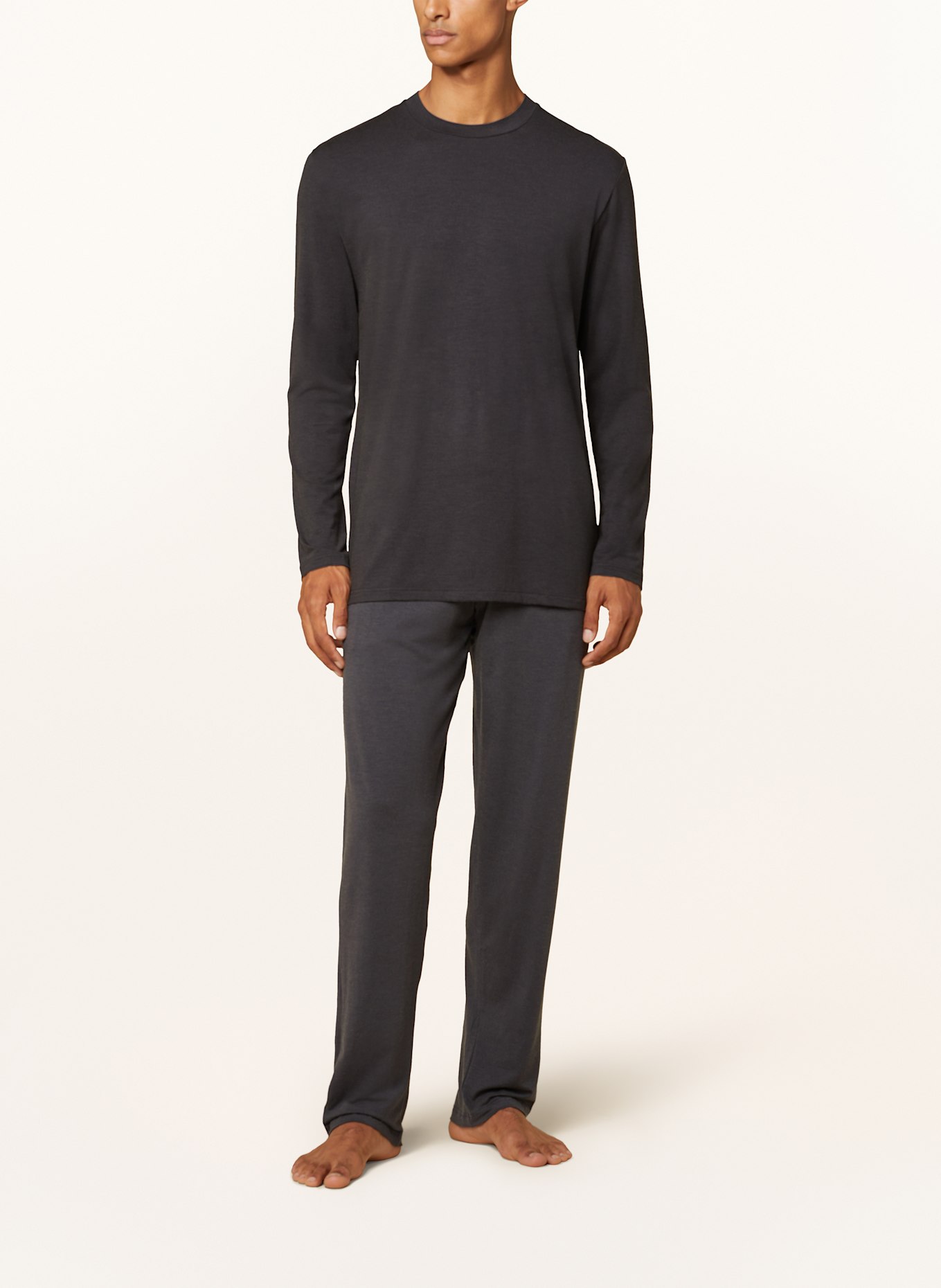 zimmerli Pajamas COZY COMFORT: DARK GRAY