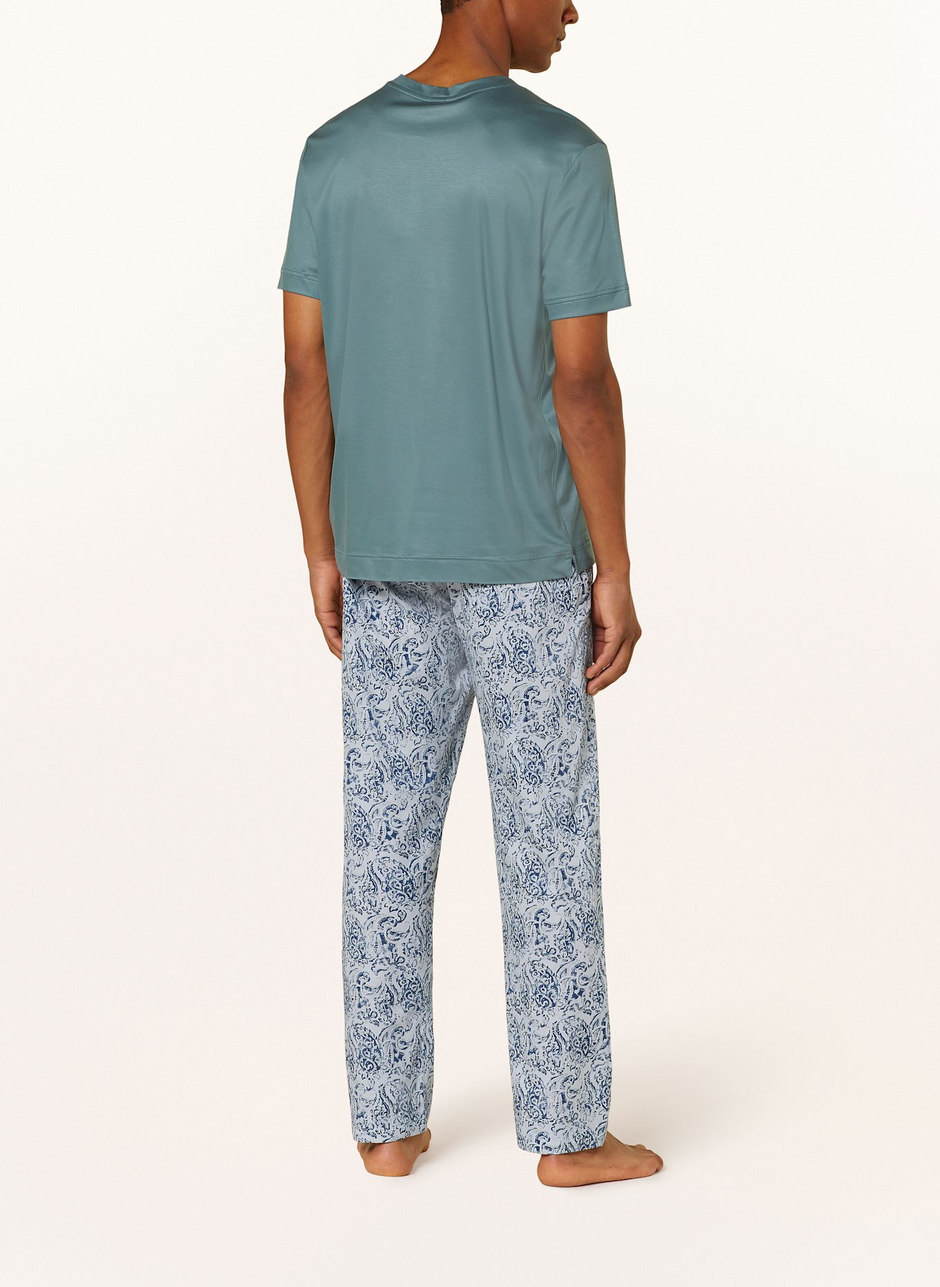 zimmerli Schlafshirt SUSTAINABLE LUXURY: BLAU