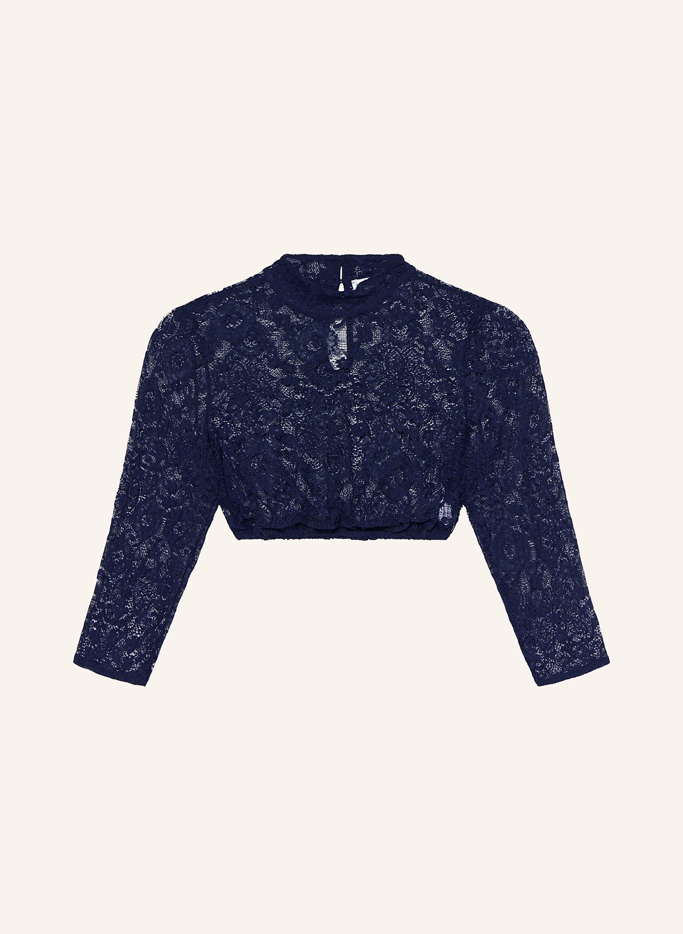 Hammerschmid Dirndlbluse BABSI aus Spitze mit 3/4-Arm: DUNKELBLAU