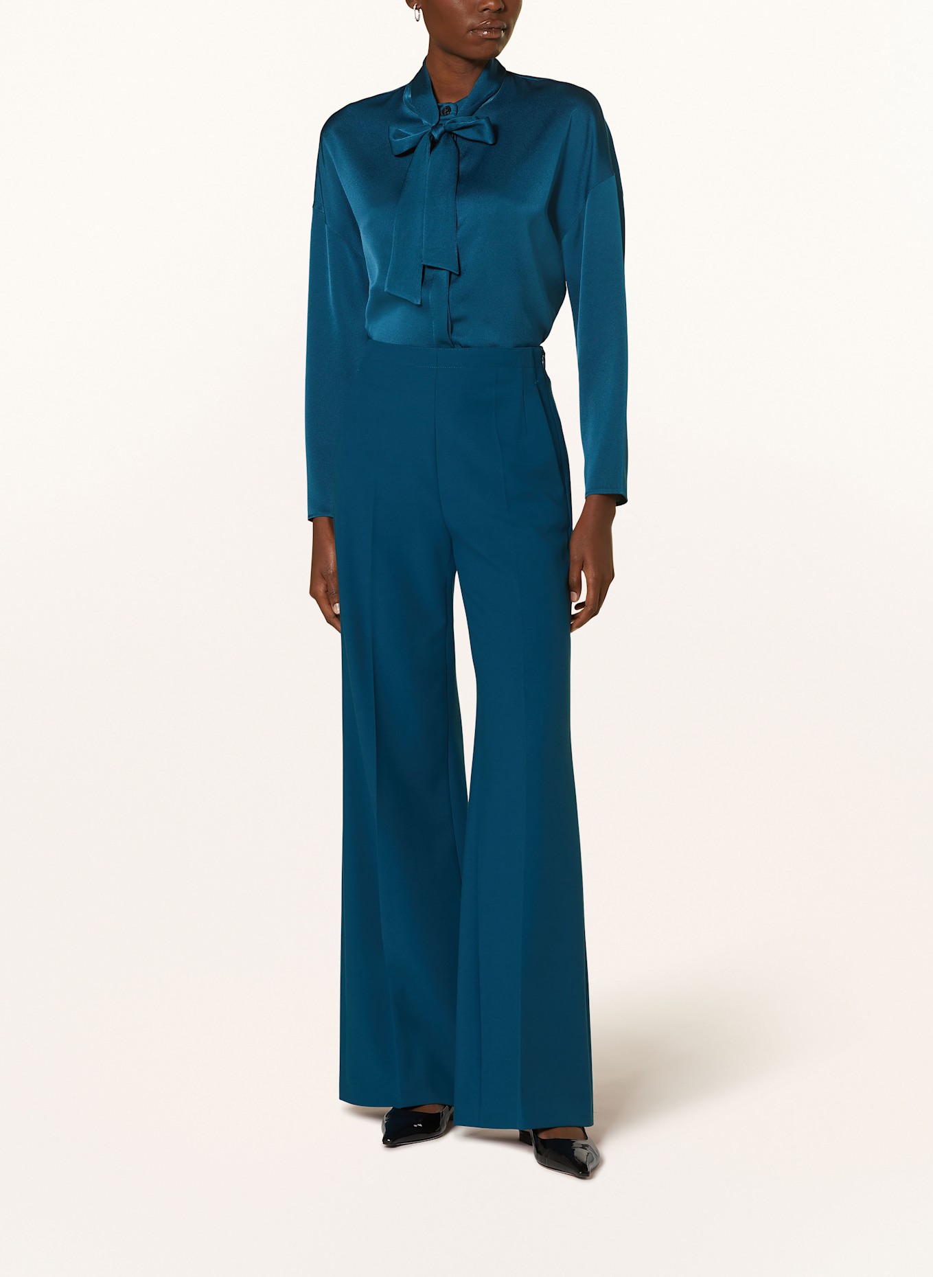 windsor. Wide leg trousers, Color: TEAL (Image 2)