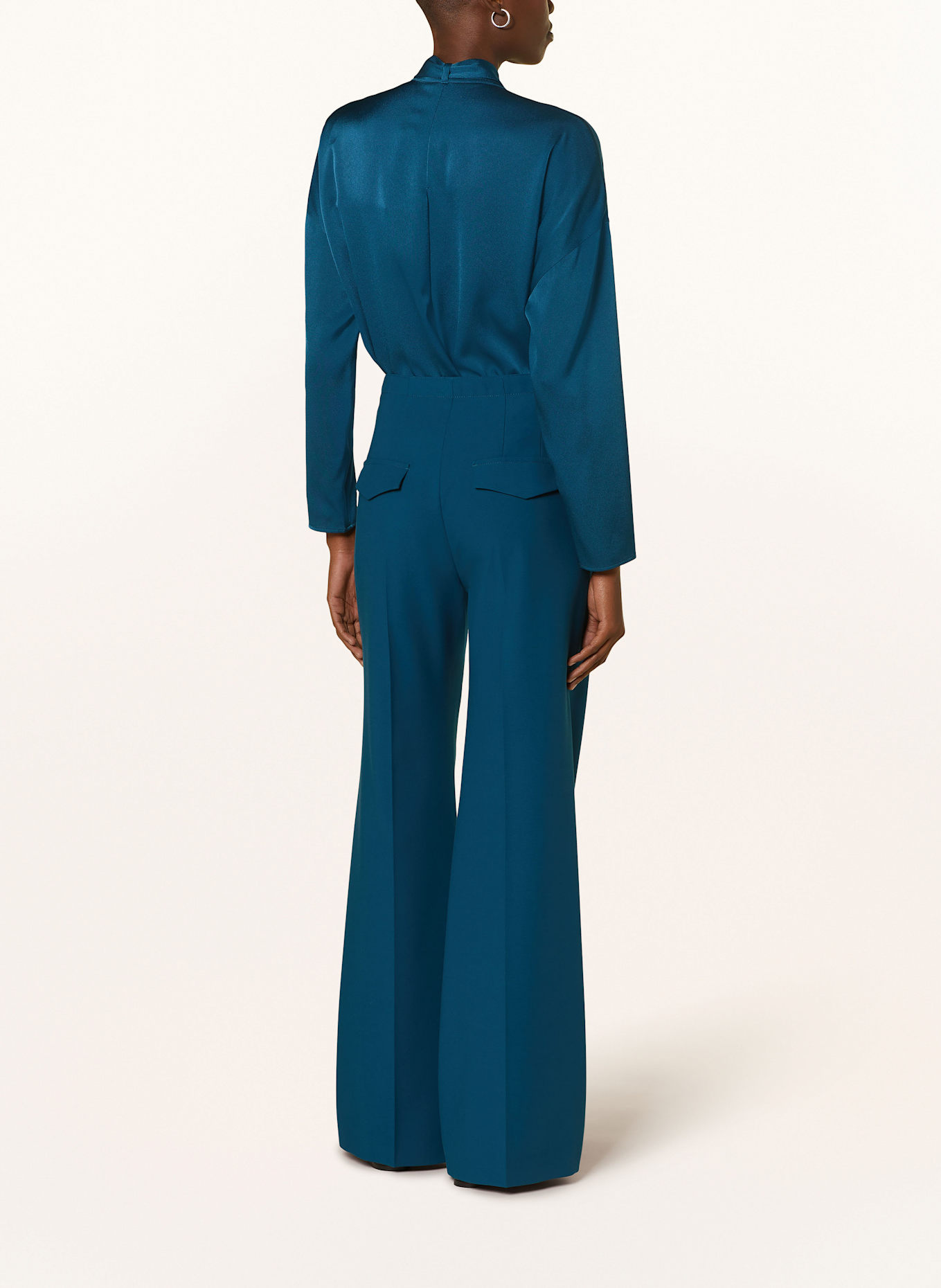 windsor. Wide leg trousers, Color: TEAL (Image 3)