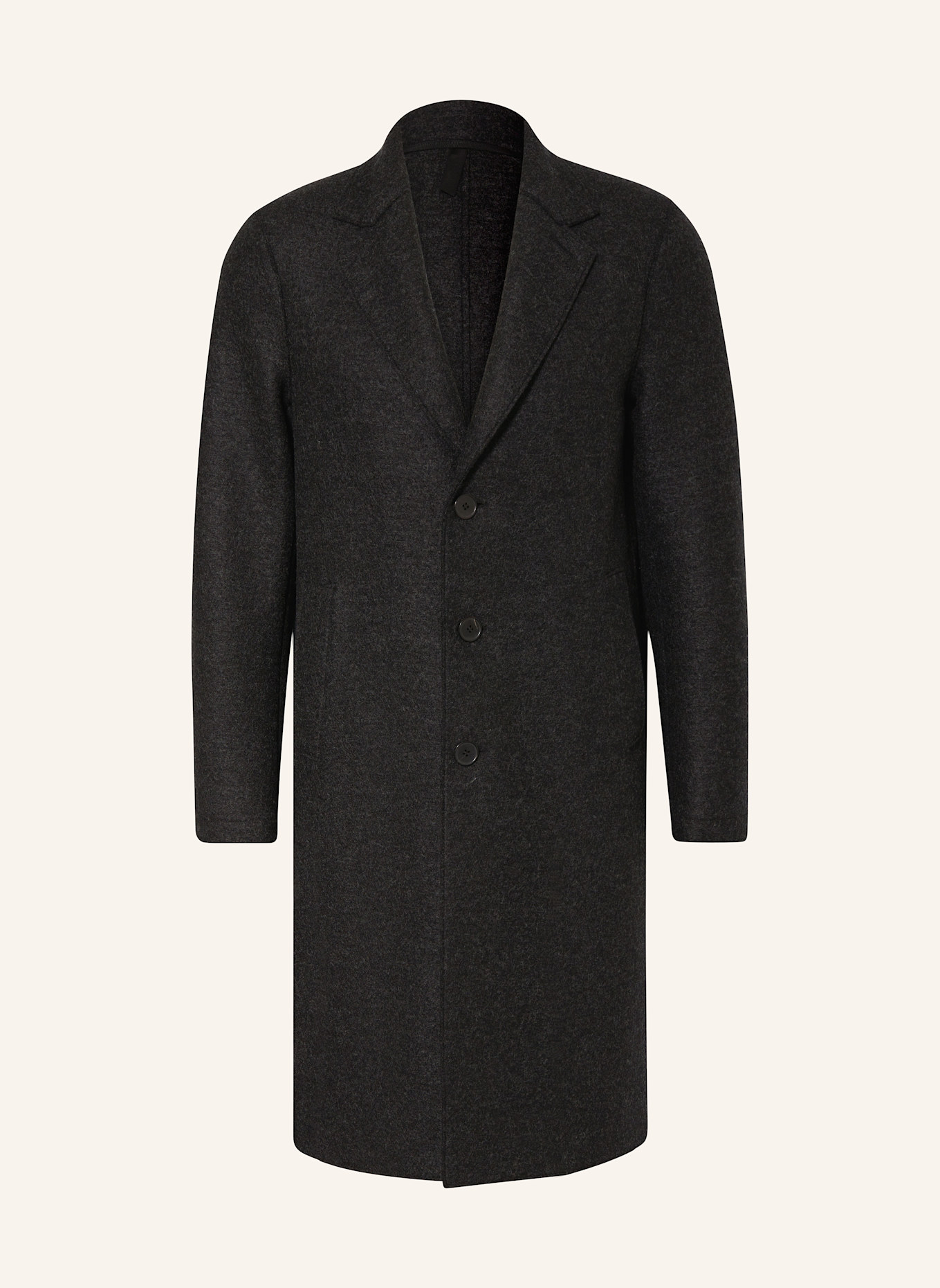 HARRIS WHARF LONDON Wool coat: DARK GRAY