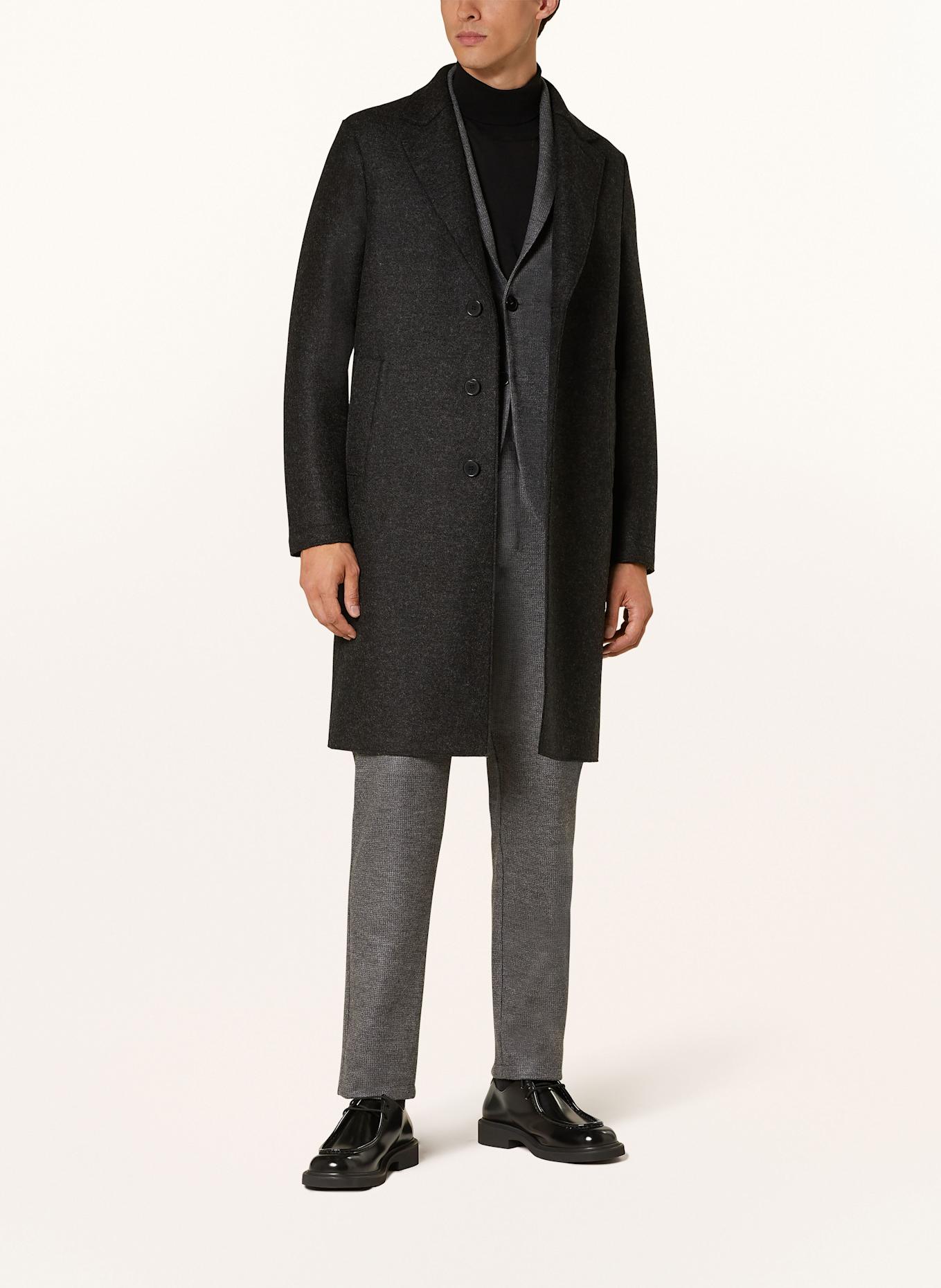 HARRIS WHARF LONDON Wool coat: DARK GRAY