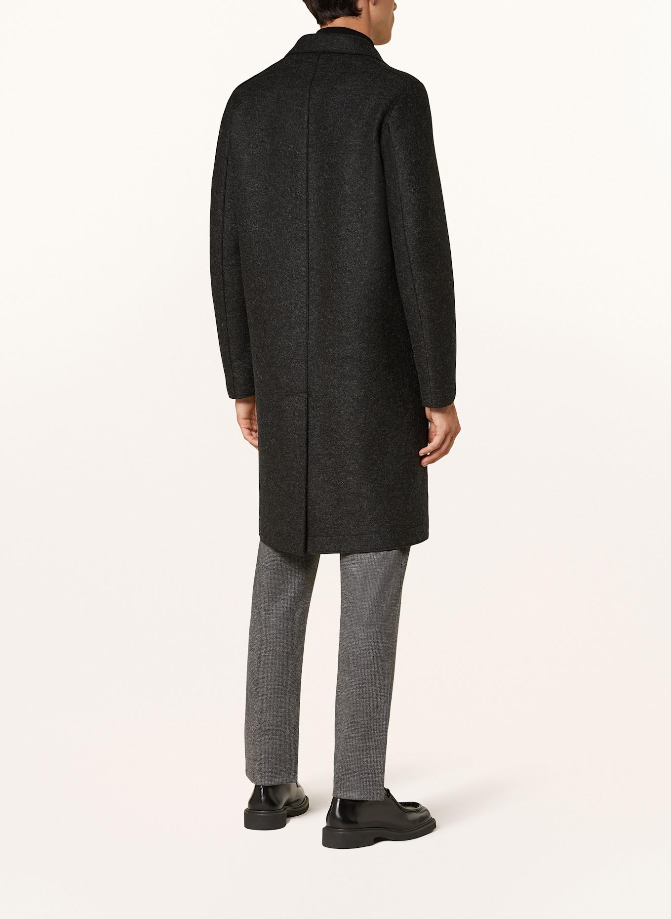 HARRIS WHARF LONDON Wool coat: DARK GRAY
