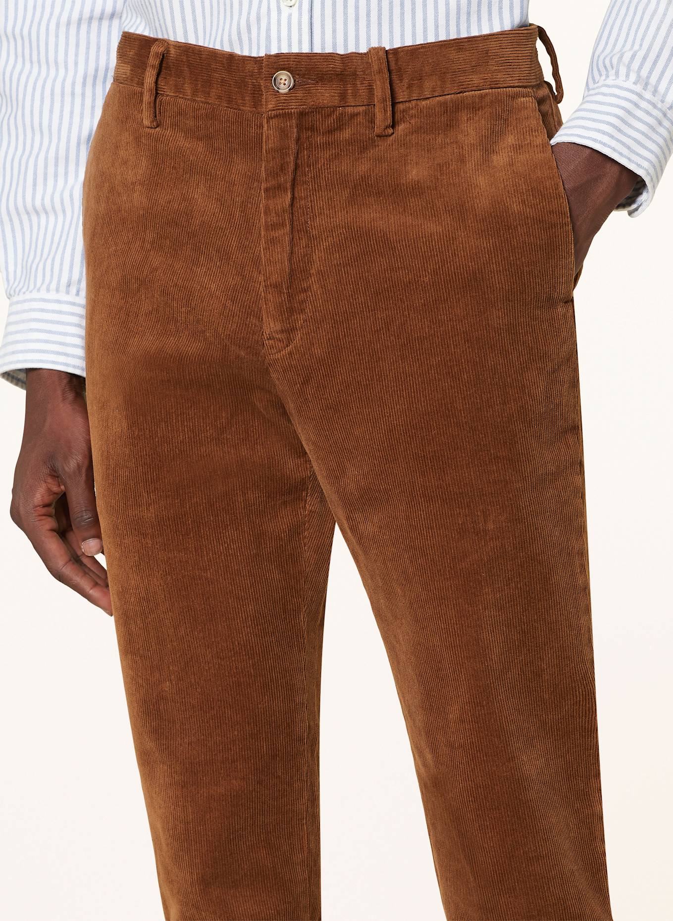 POLO RALPH LAUREN Corduroy trousers slim fit, Color: BROWN (Image 5)