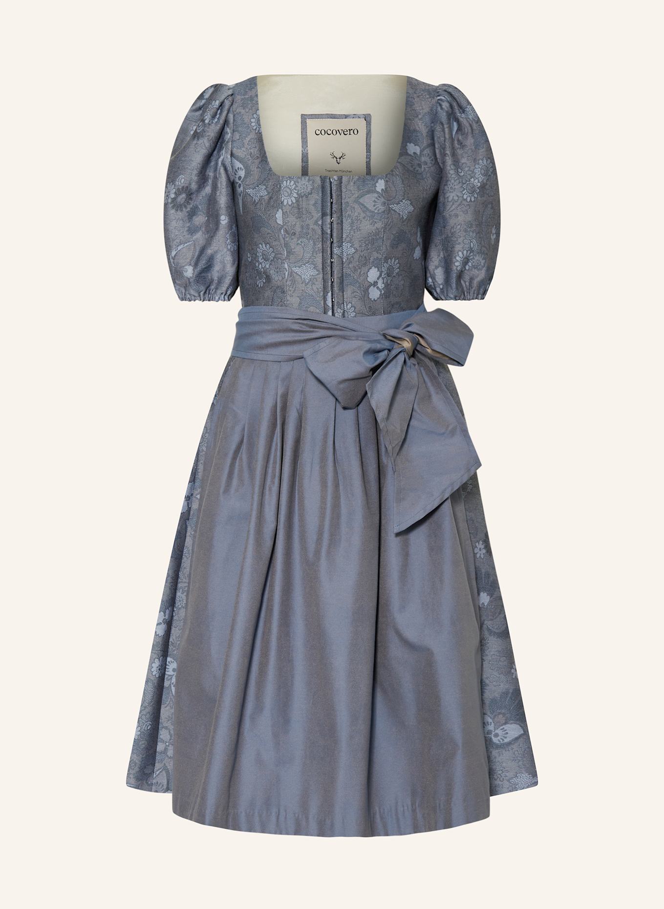 CocoVero Dirndl PAULINE: GRAU/ BLAUGRAU