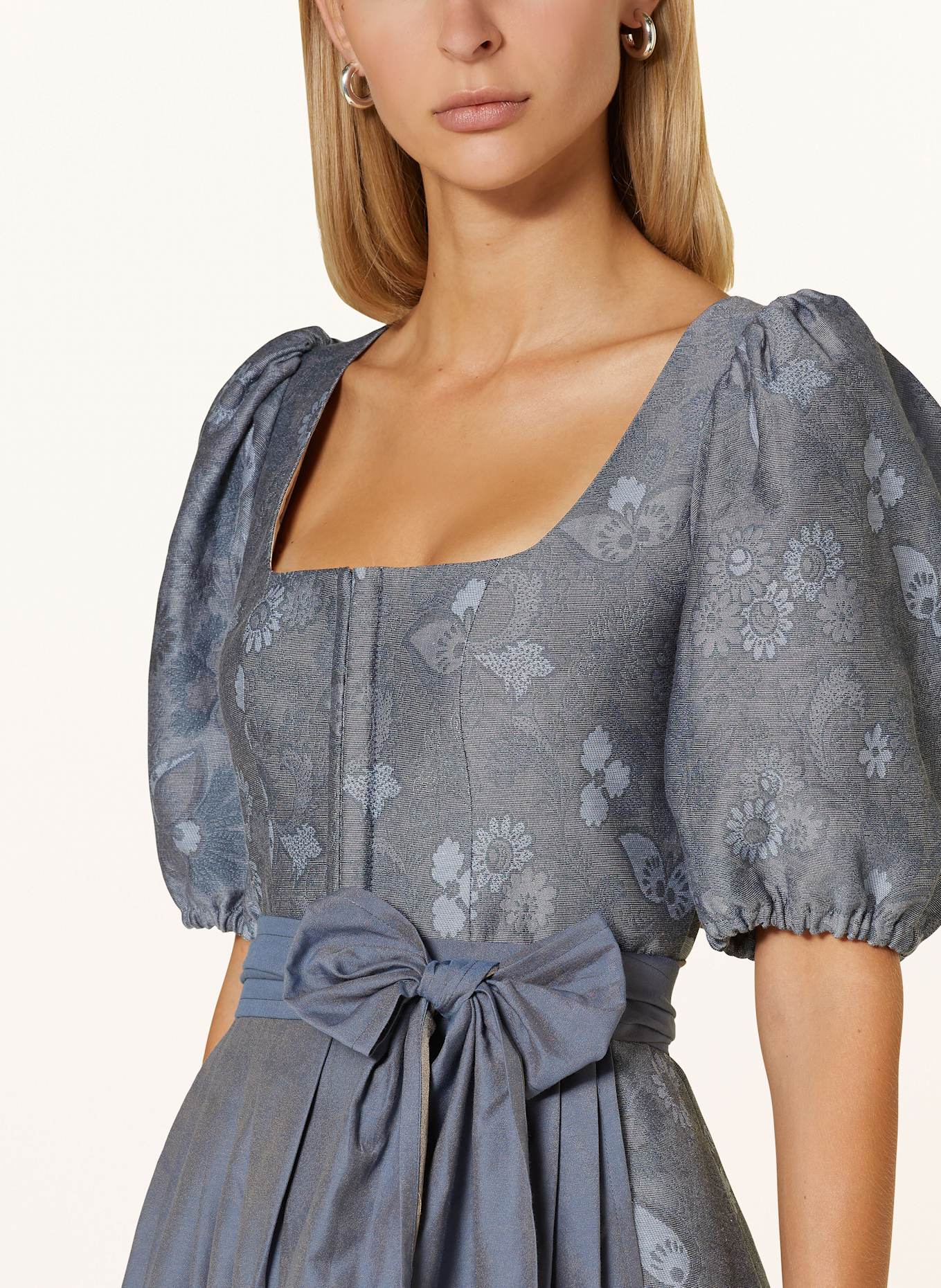 CocoVero Dirndl PAULINE: GRAU/ BLAUGRAU
