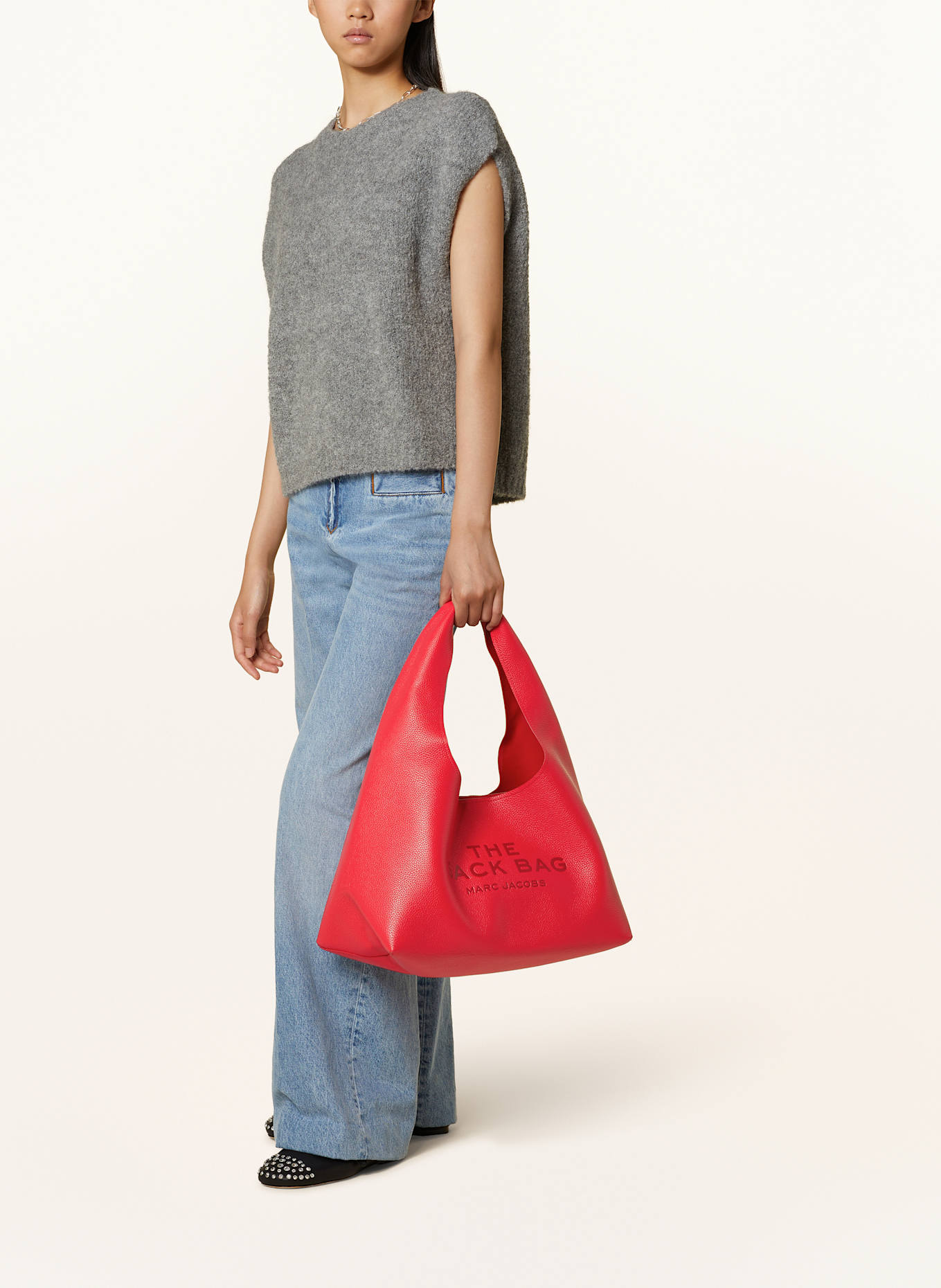 MARC JACOBS Hobo bag THE SACK BAG, Color: RED (Image 6)