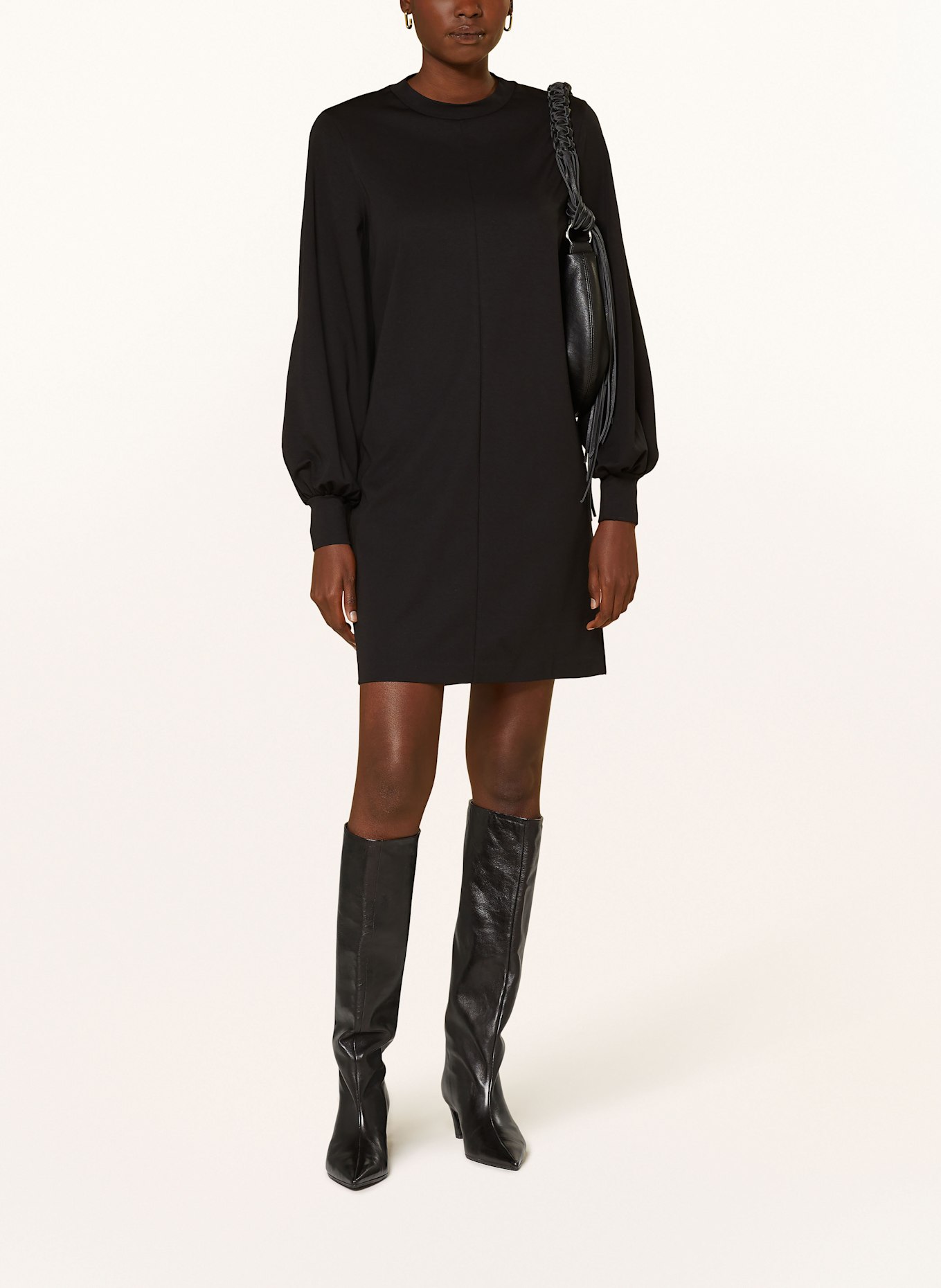 DRYKORN Jerseykleid ALDORA: SCHWARZ