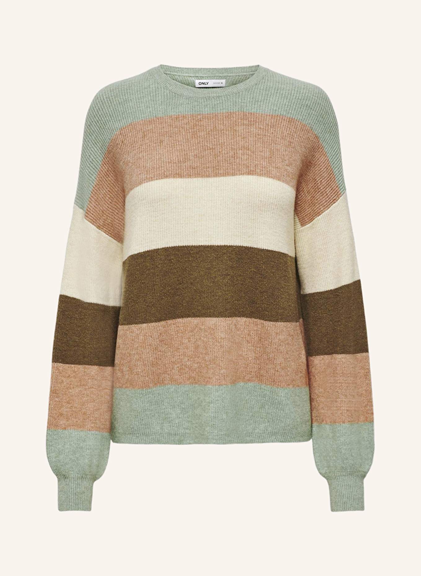ONLY Svetr: SVĚTLE ZELENÁ / HNĚDÁ / KHAKI