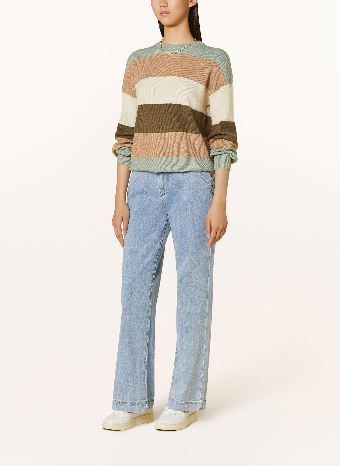 ONLY Svetr: SVĚTLE ZELENÁ / HNĚDÁ / KHAKI