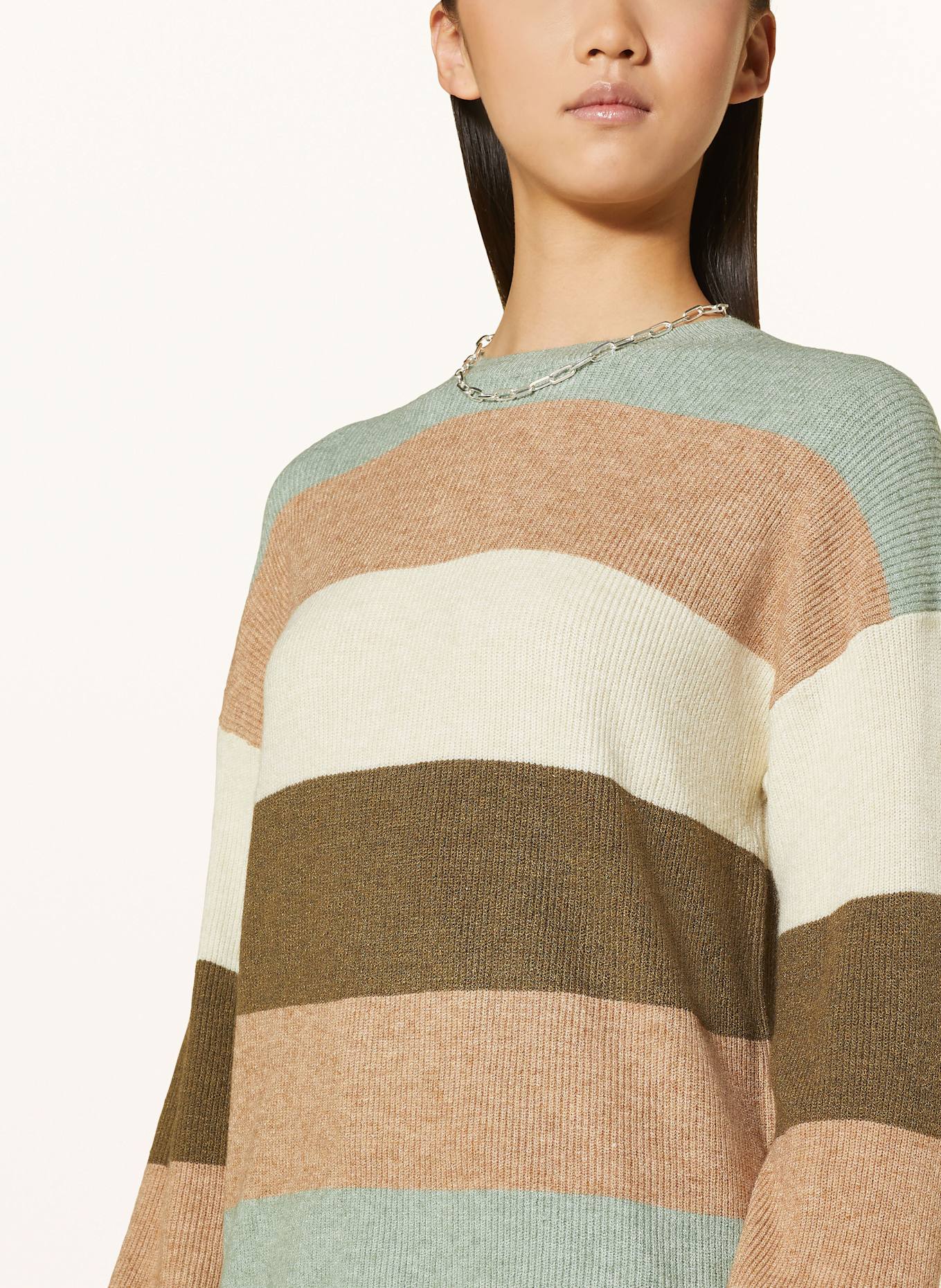 ONLY Svetr: SVĚTLE ZELENÁ / HNĚDÁ / KHAKI