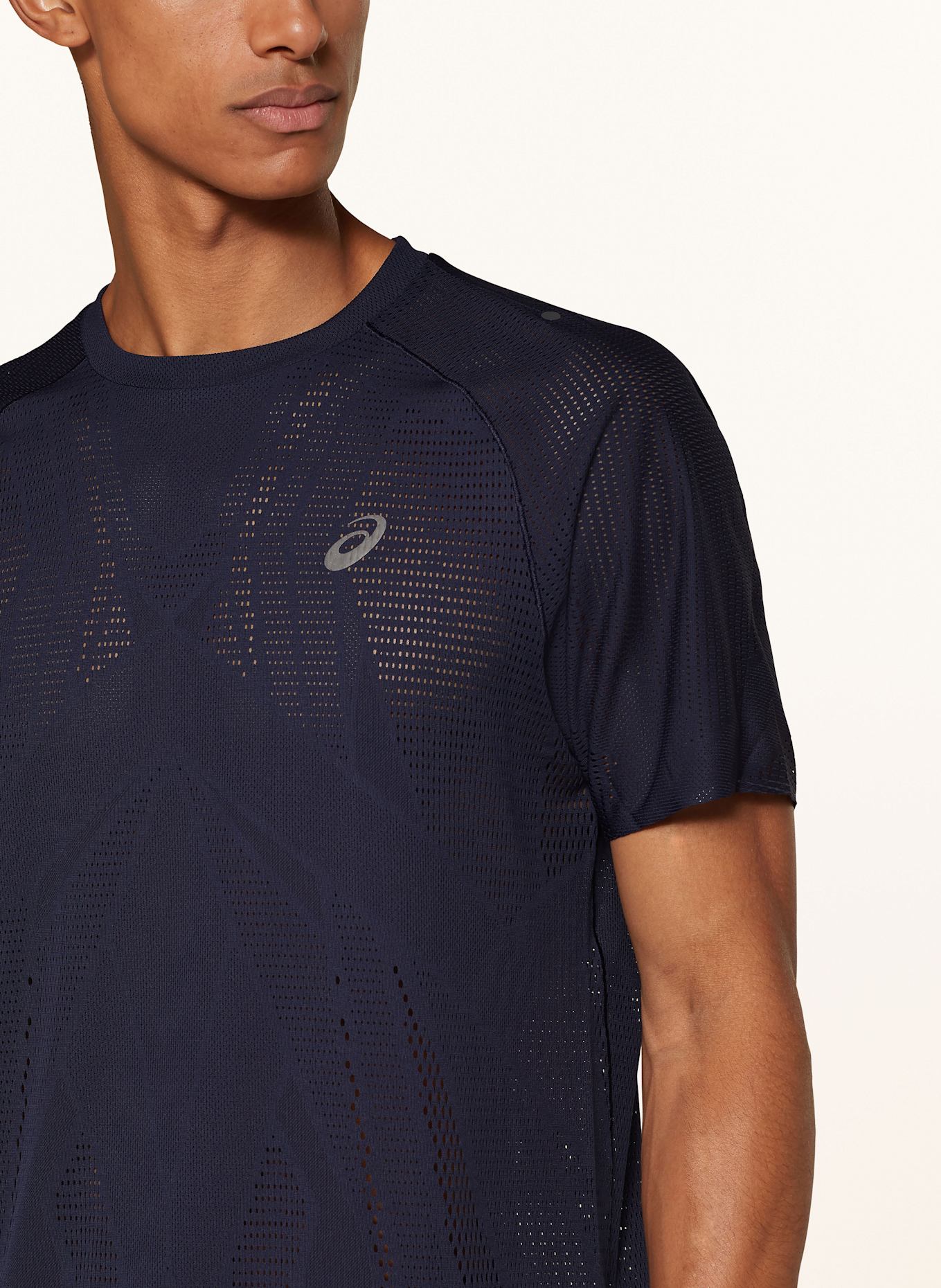 ASICS Running shirt METARUN, Color: DARK BLUE (Image 4)