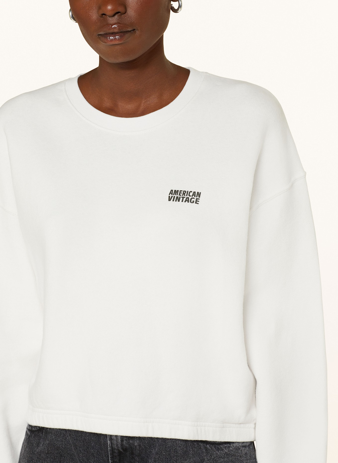 American Vintage Sweatshirt IZUBIRD, Color: WHITE (Image 4)