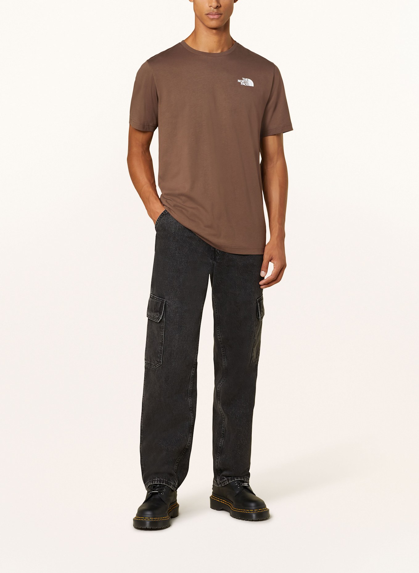 THE NORTH FACE T-shirt, Color: BROWN/ BLACK/ WHITE (Image 3)