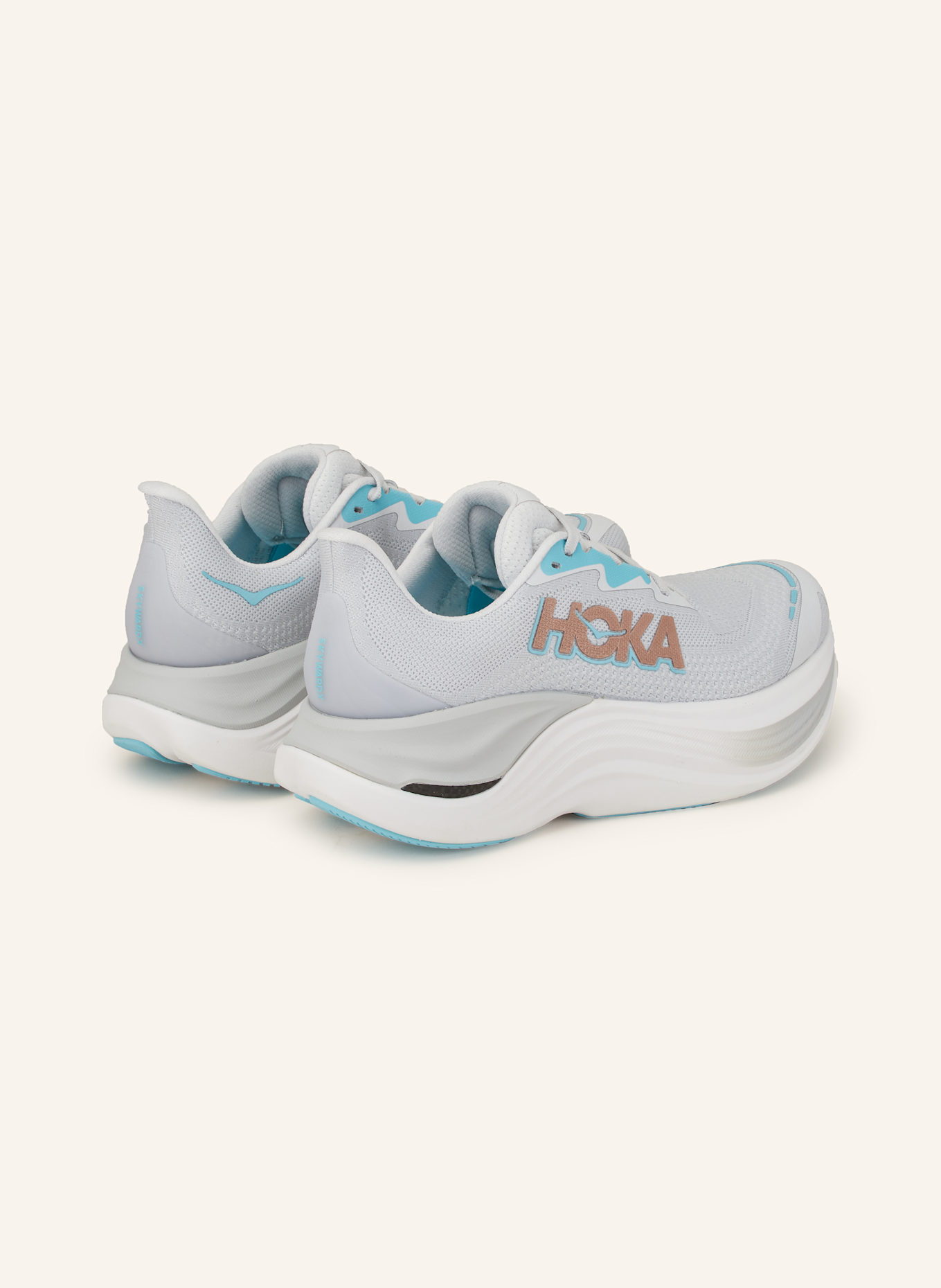 HOKA Laufschuhe SKYWARD X, Farbe: WEISS/ NEONTÜRKIS (Bild 2)