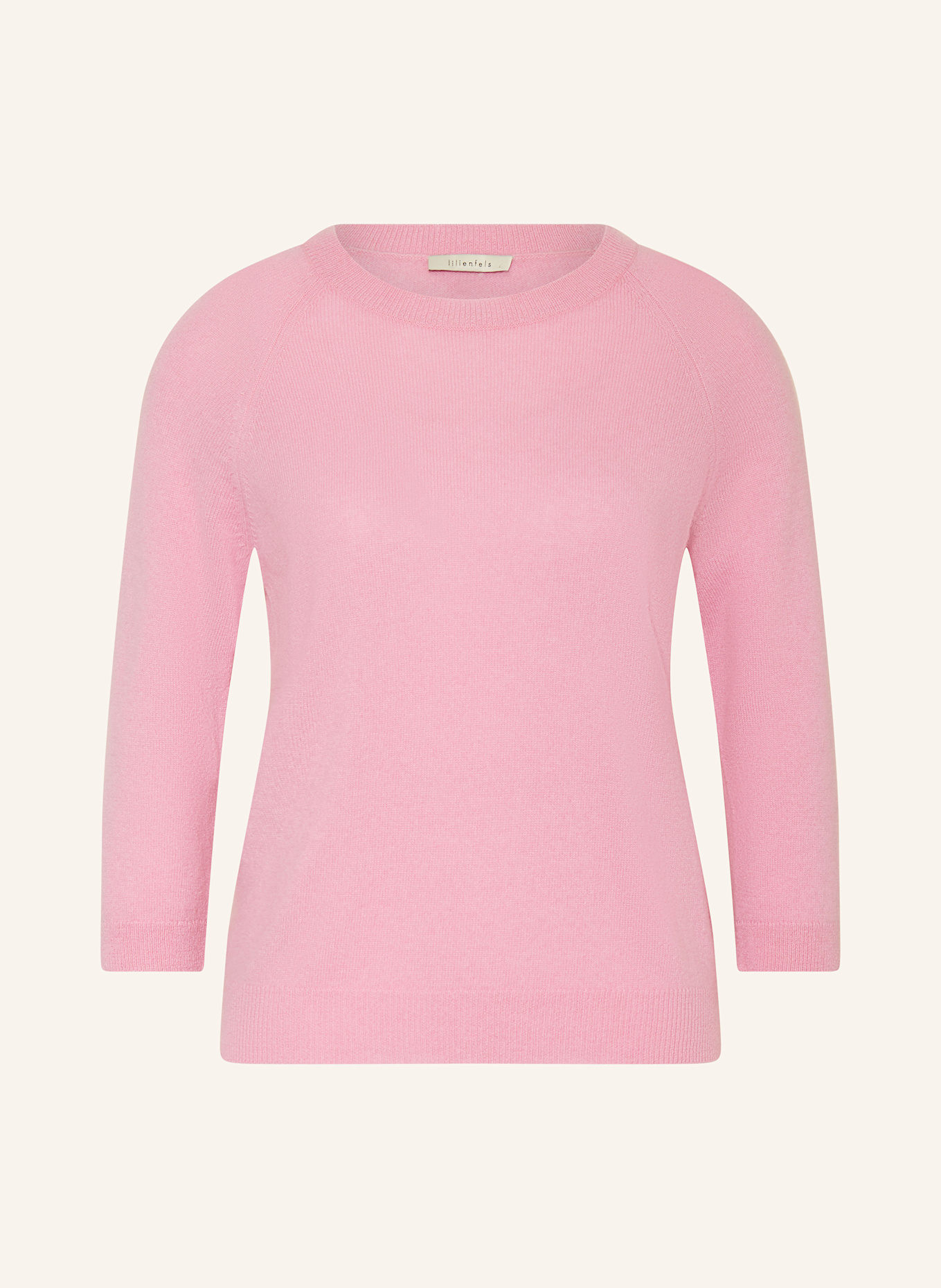 lilienfels Kasjmier trui met 3/4 mouwen: ROZE
