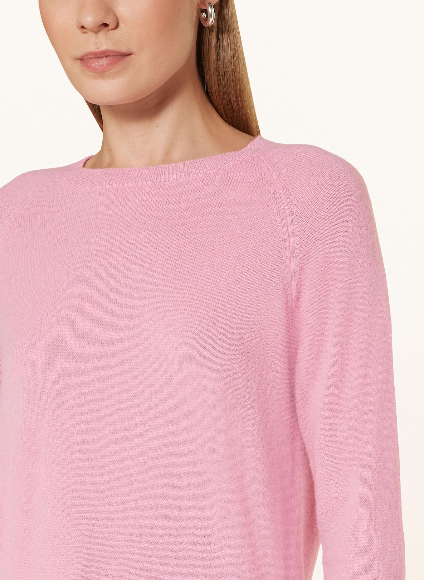 lilienfels Kasjmier trui met 3/4 mouwen: ROZE