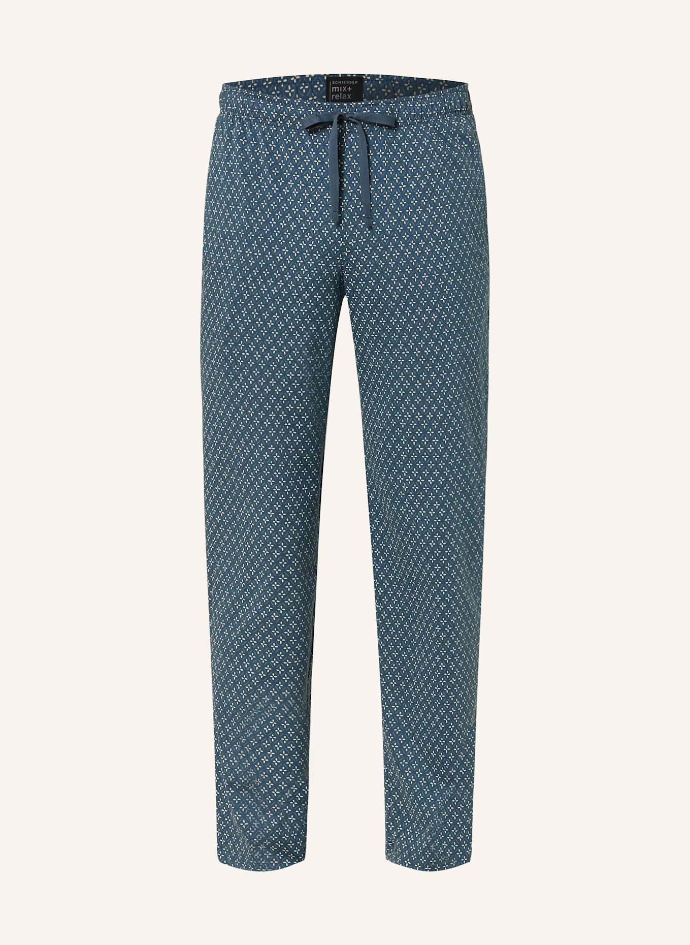 Schiesser Pigiama Uomo: Pantaloni Lunghi In Cotone Biologico Mix+Relax E Slip - Casual Comfort Per Dormire E Rilassarsi