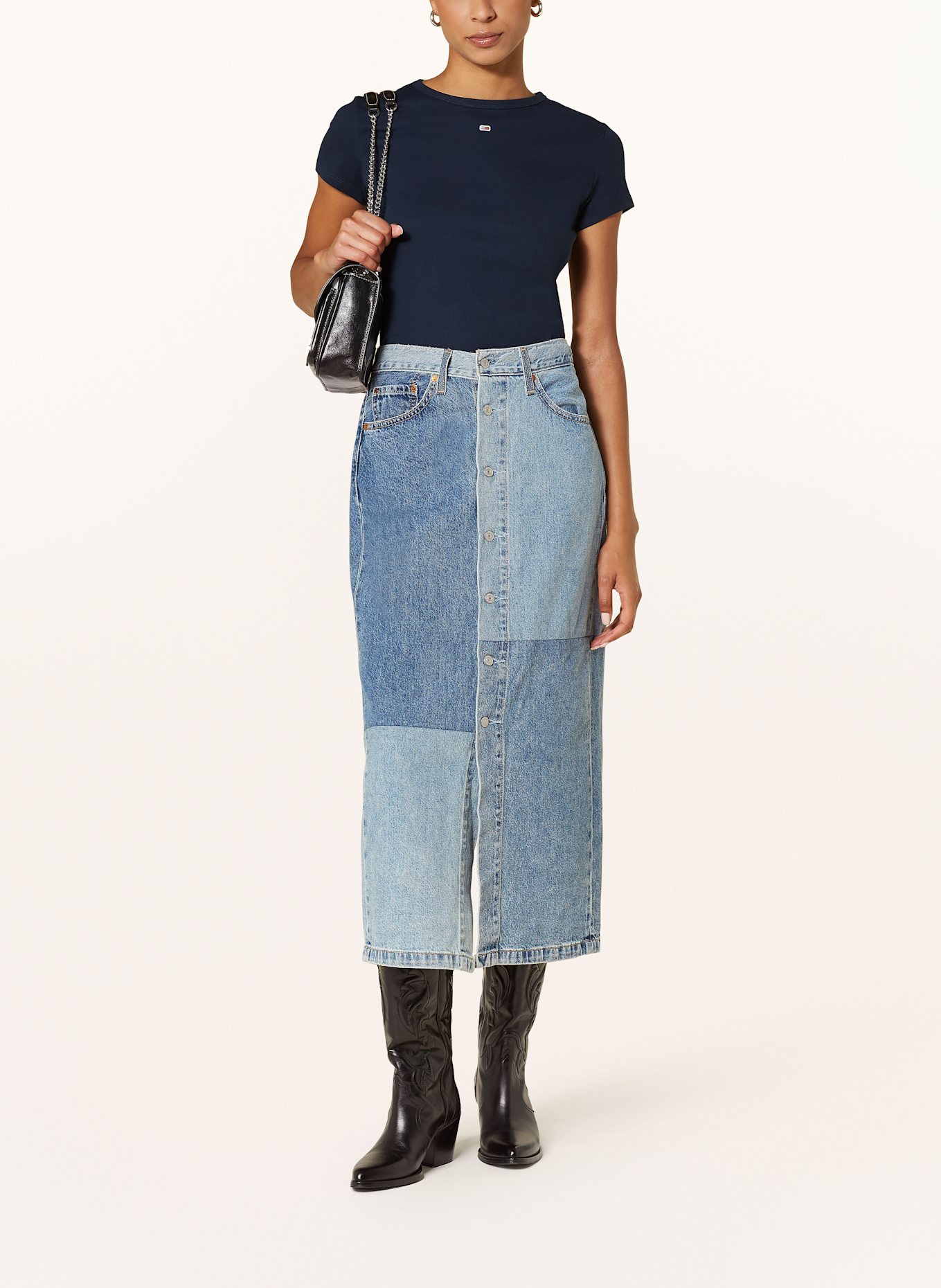 TOMMY JEANS T-Shirt: DUNKELBLAU