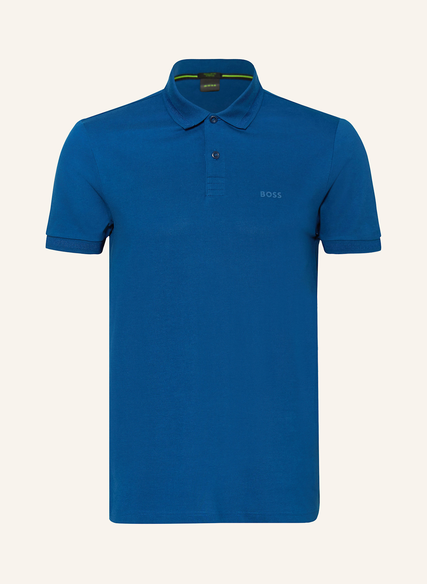 BOSS Piqué-Poloshirt PIO Regular Fit, Farbe: BLAU (Bild 1)